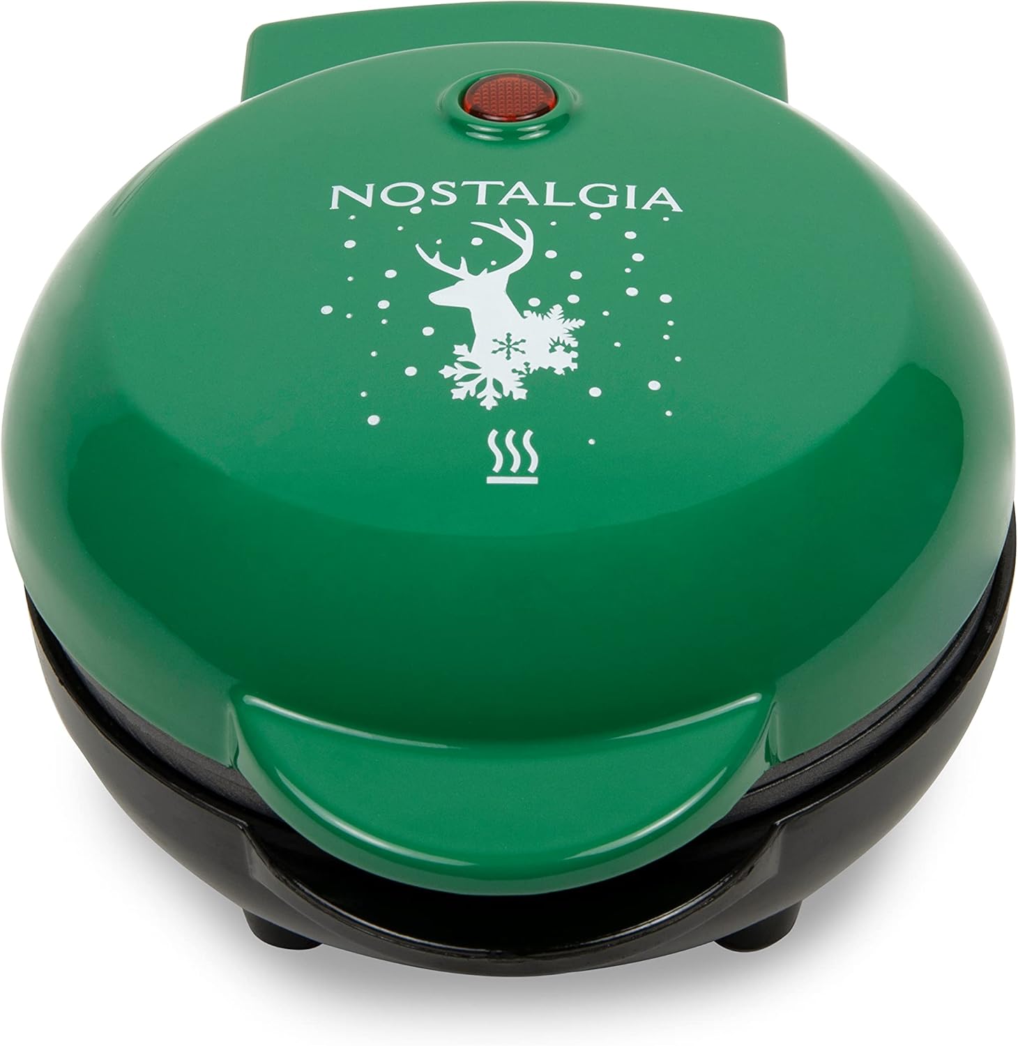 Nostalgia MyMini Cars and Trucks Shape Electric Waffle Maker, 5-Inch Non-Stick Griddle for Waffles, Hash Browns, Eggs, and More, Yellow