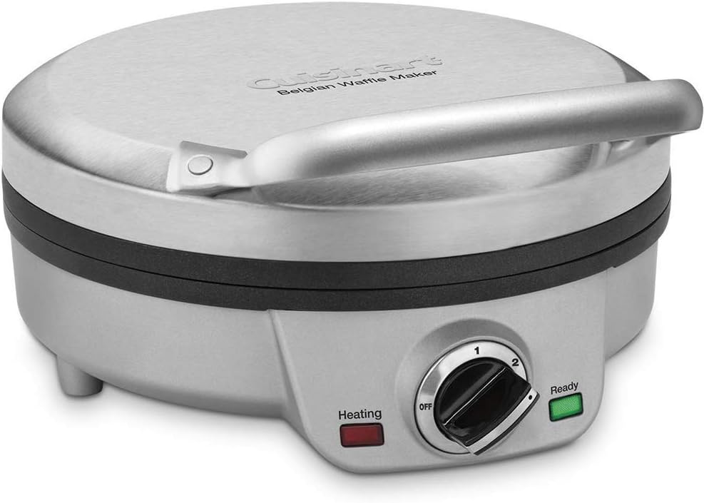 Cuisinart WAF-300P1 Belgian Waffle Maker with Pancake Plates, Brushed Stainless