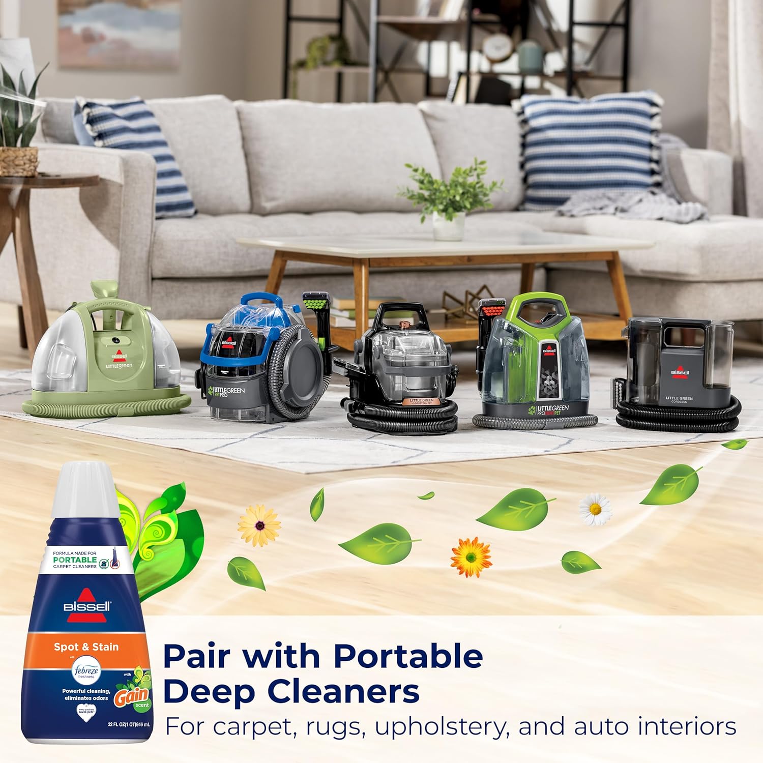 Bissell Professional Spot and Stain + Oxy Portable Machine Formula, 32 Fl Oz (Pack of 1)