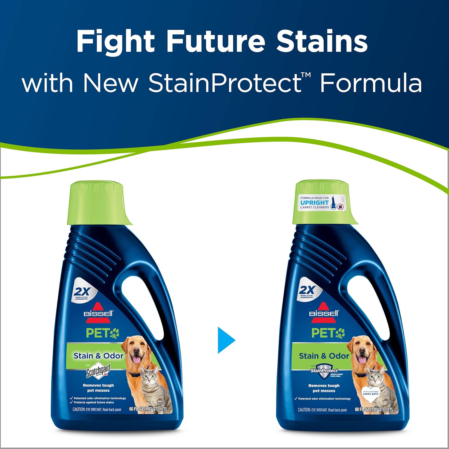 Bissell 2X Pet Stain & Odor Full Size Machine Formula, 60 Ounces, 99K5A, 60-Ounce, No Color, Fl Oz