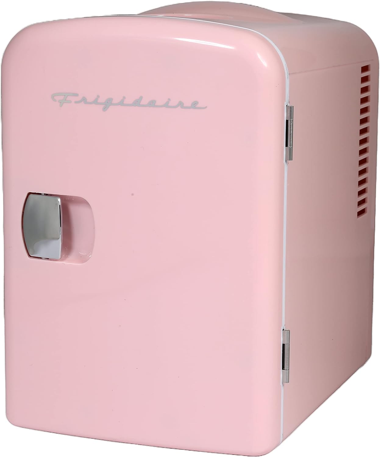 Frigidaire Mini Portable Compact Personal Fridge Cooler, 4 Liter Capacity Chills Six 12 oz Cans, 100% Freon-Free & Eco Friendly, Includes Plugs for Home Outlet & 12V Car Charger – Black
