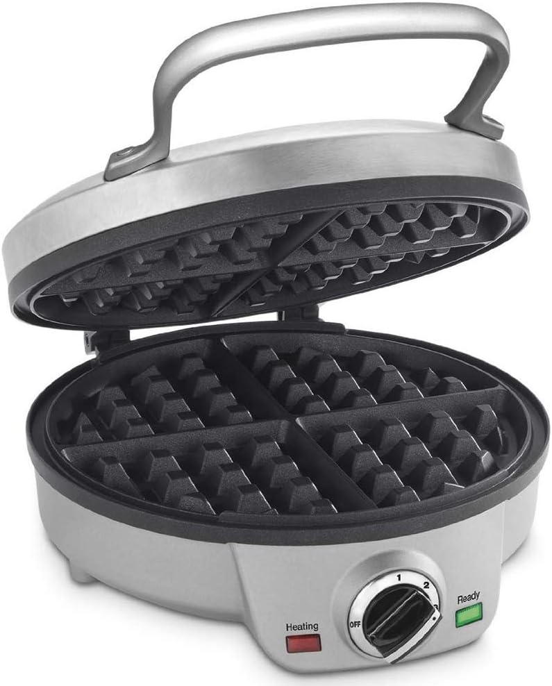Cuisinart WAF-300P1 Belgian Waffle Maker with Pancake Plates, Brushed Stainless