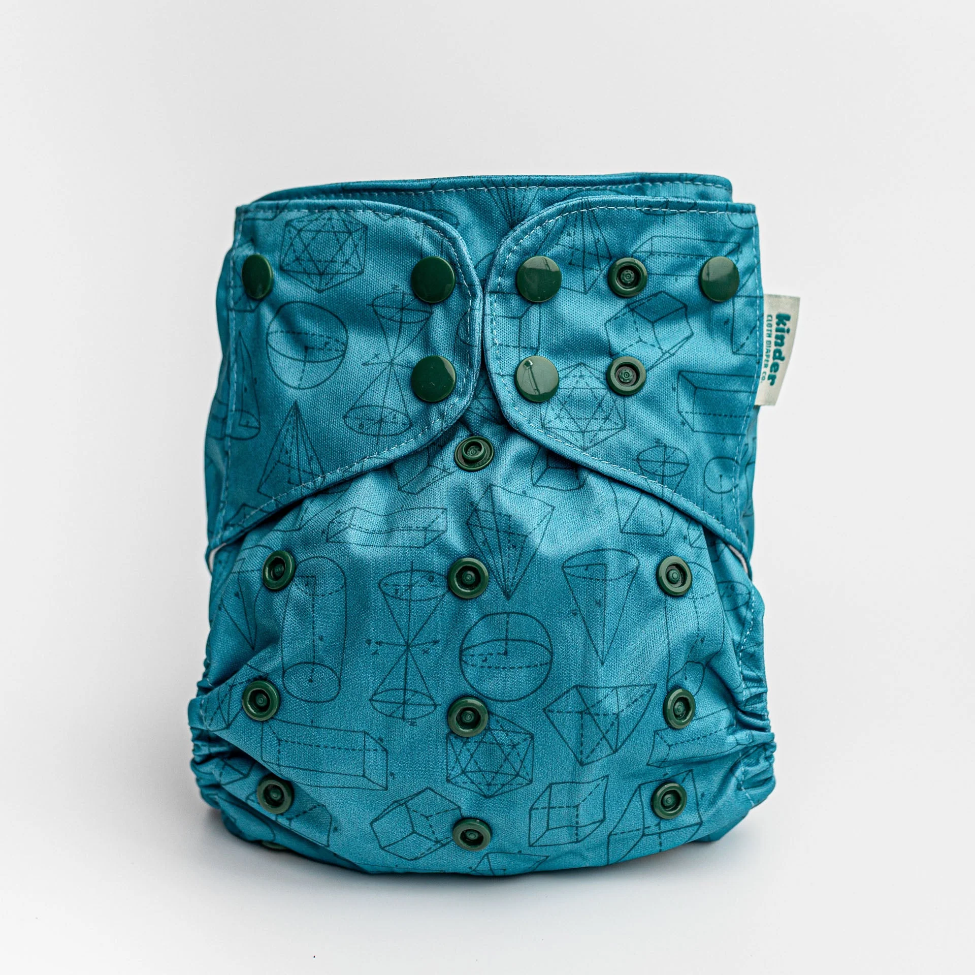 Kinder Cloth Diaper Co. Botanicals Patterned Pocket Cloth Diaper with Athletic Wicking Jersey