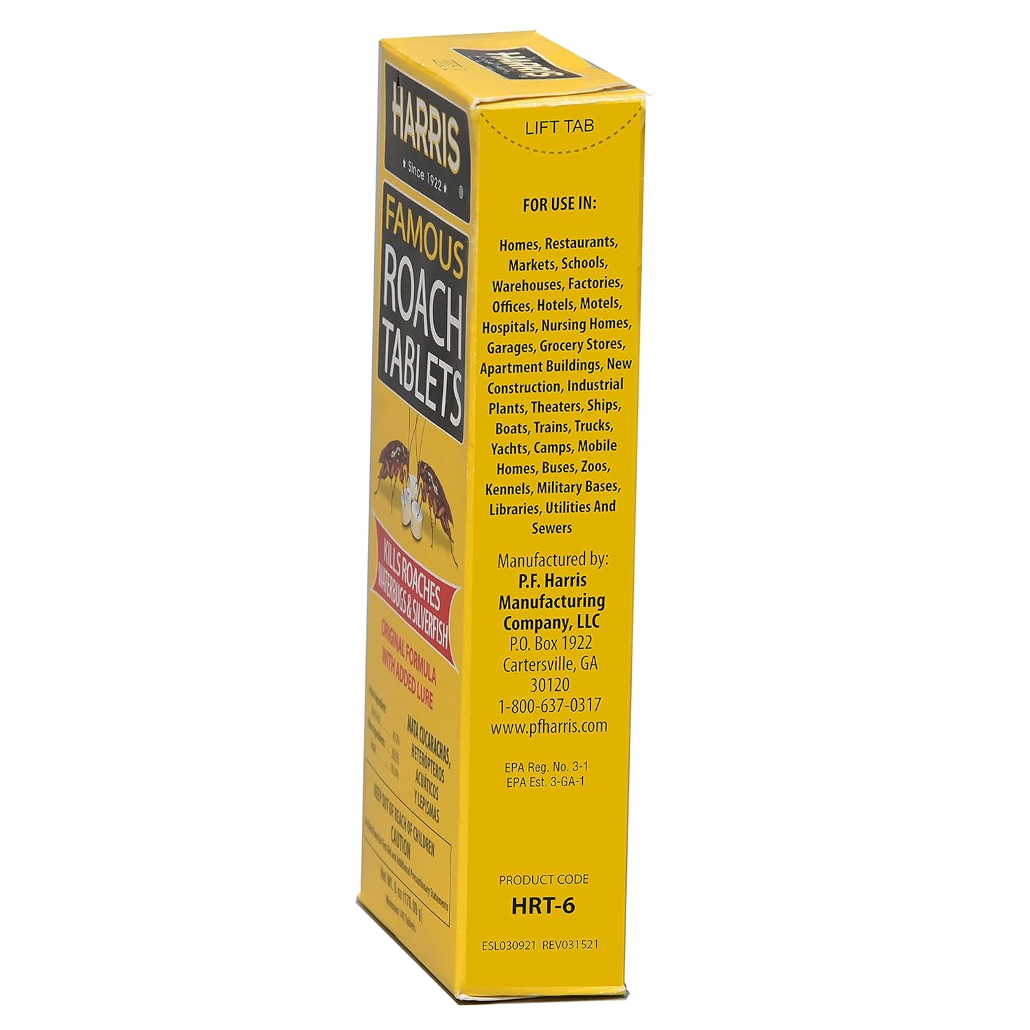 Harris Roach Tablets, Boric Acid Roach Killer with Lure for Insects (4oz, 96 Tablets)