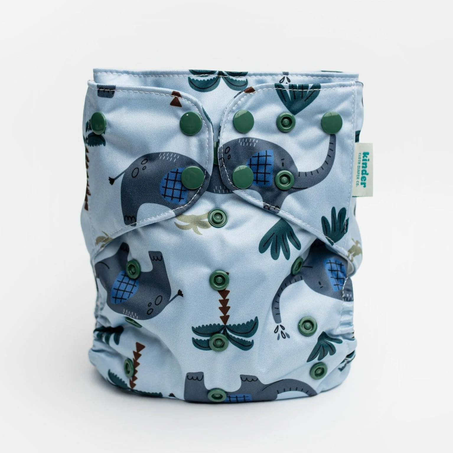 Kinder Cloth Diaper Co. Patterned Basics Pocket Cloth Diaper with Athletic Wicking Jersey