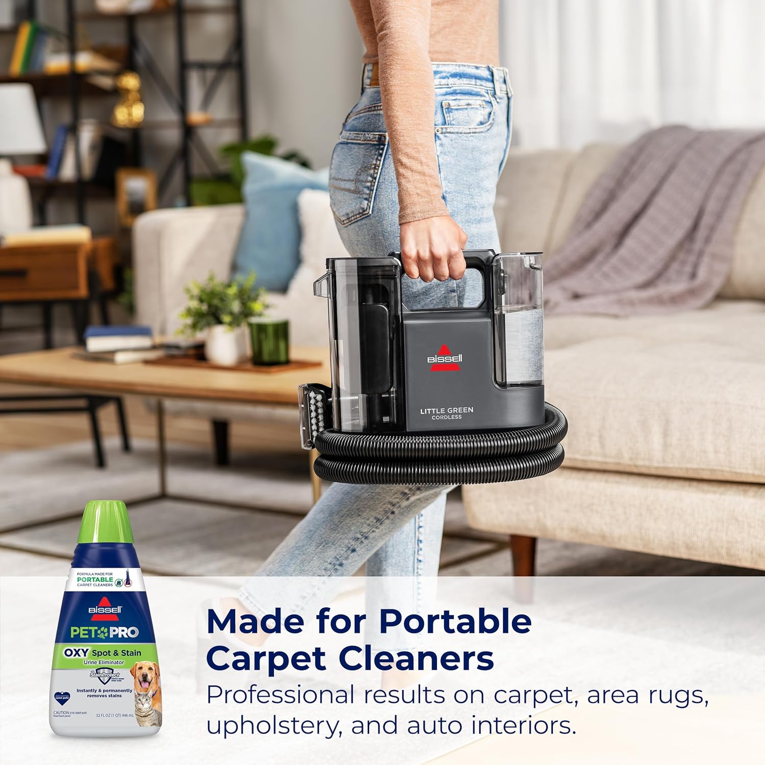 Bissell Professional Spot and Stain + Oxy Portable Machine Formula, 32 Fl Oz (Pack of 1)