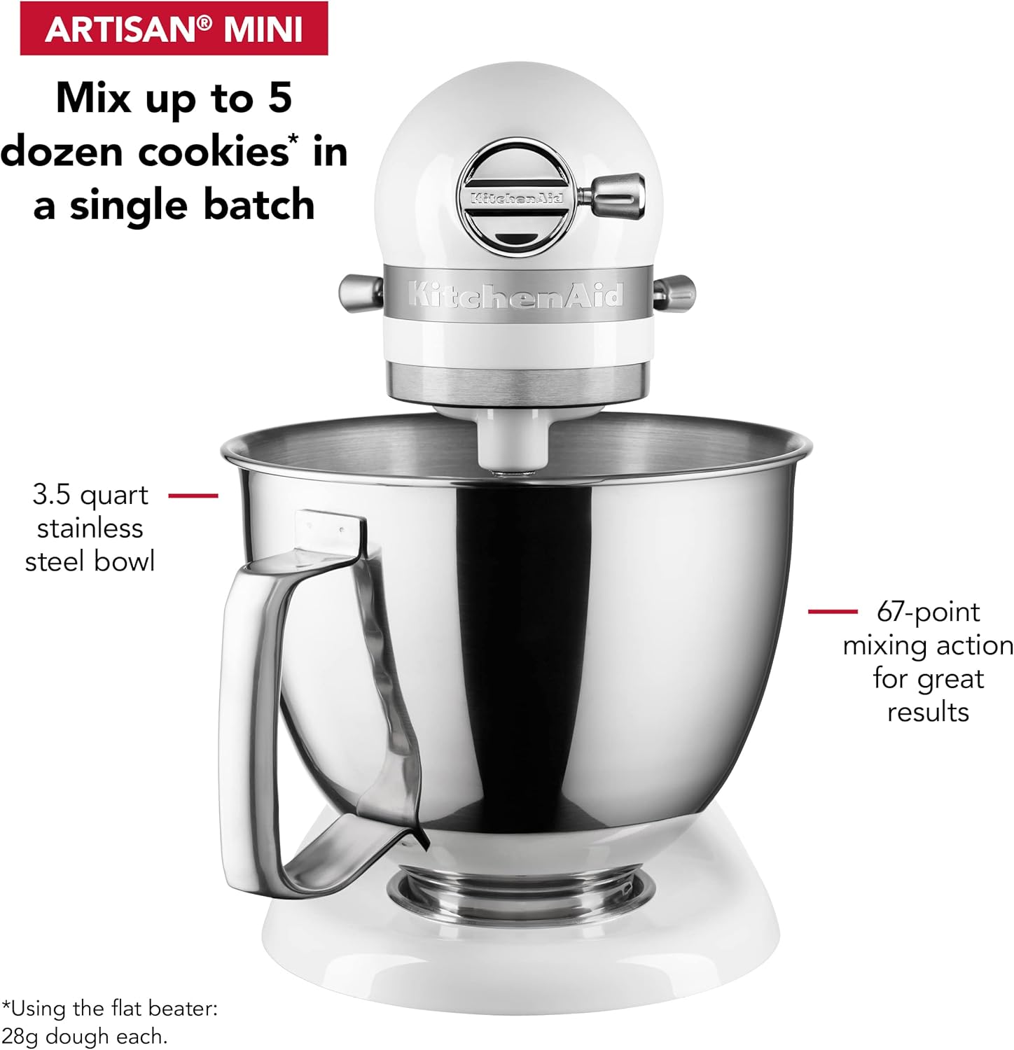 KitchenAid Artisan Mini 3.5 Quart Tilt-Head Stand Mixer - KSM3316X - Black Matte