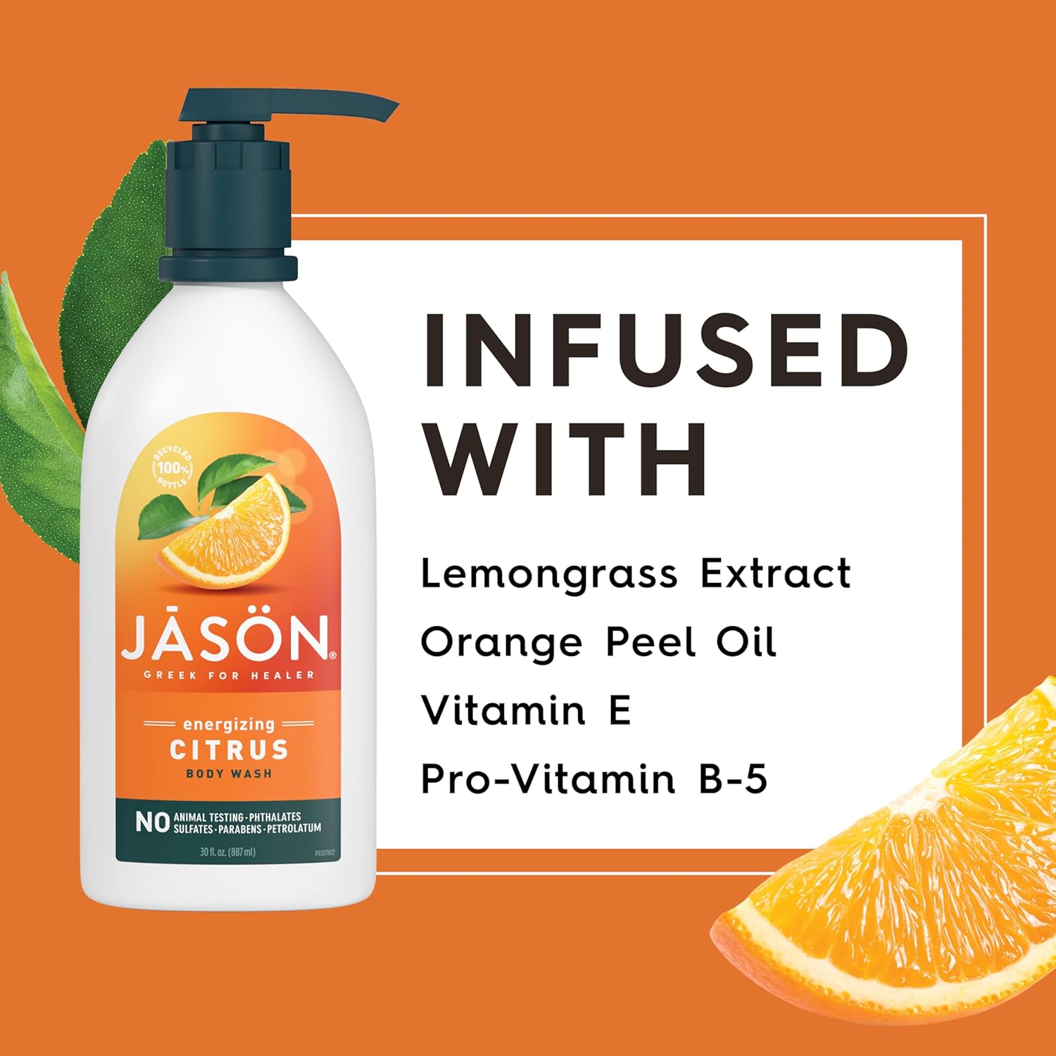 JASON Lavender Calming Body Wash, For a Gentle Feeling Clean, 30 Fluid Ounces