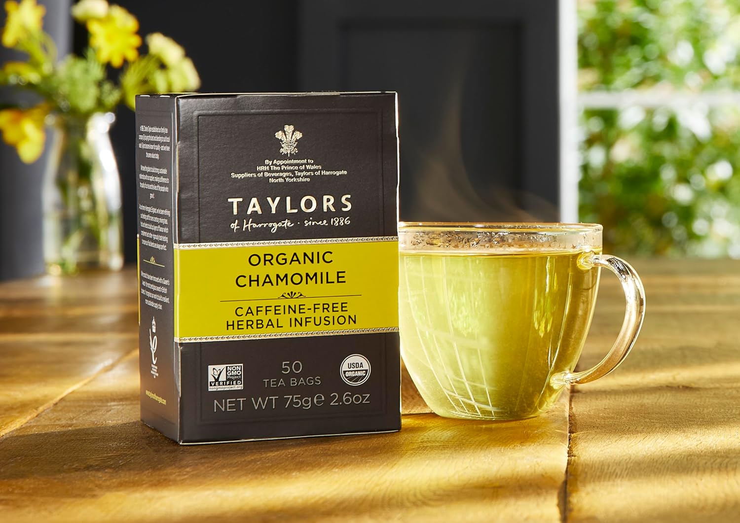 Taylors of Harrogate Organic Peppermint Herbal Tea, 50 Count