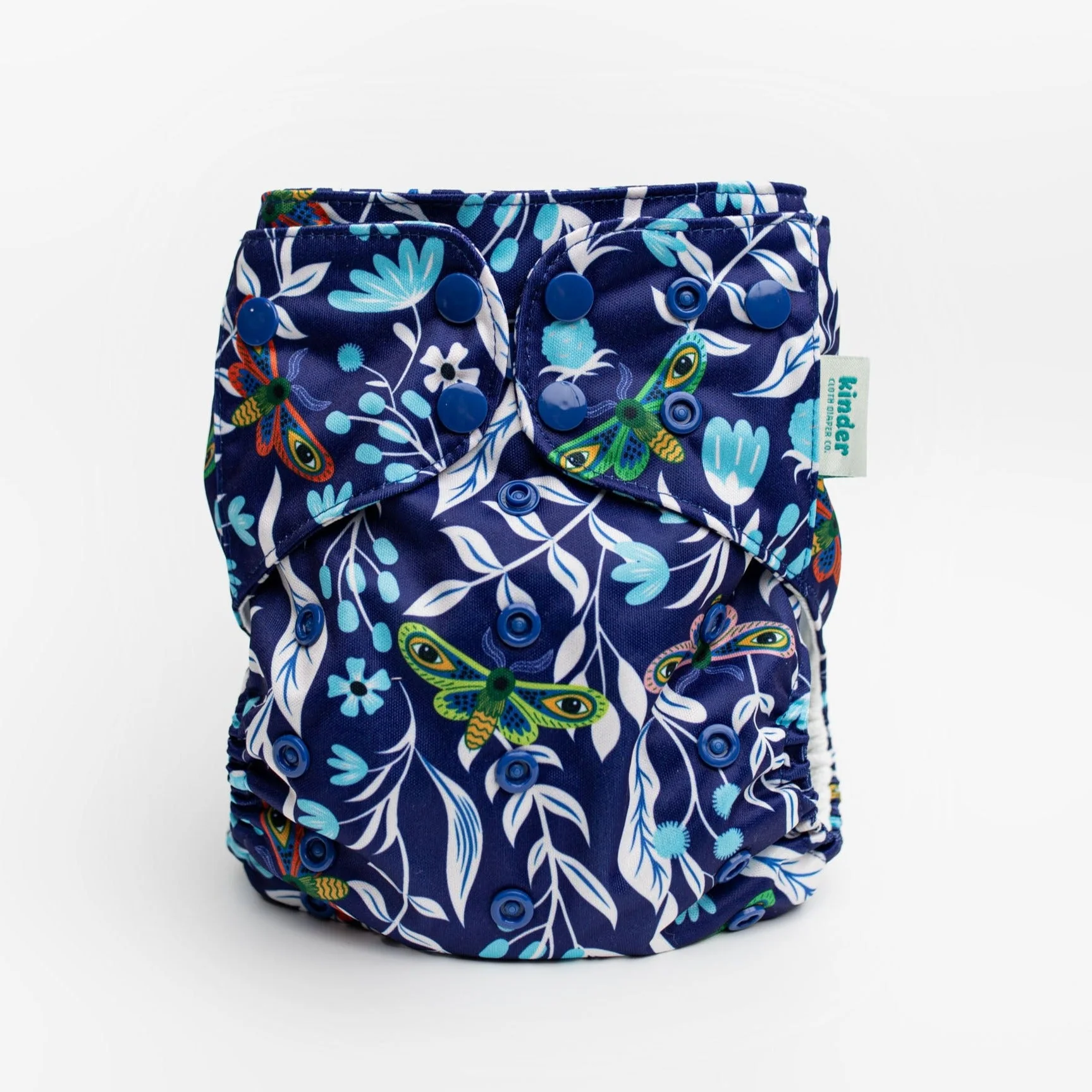 Kinder Cloth Diaper Co. Patterned Basics Pocket Cloth Diaper with Athletic Wicking Jersey