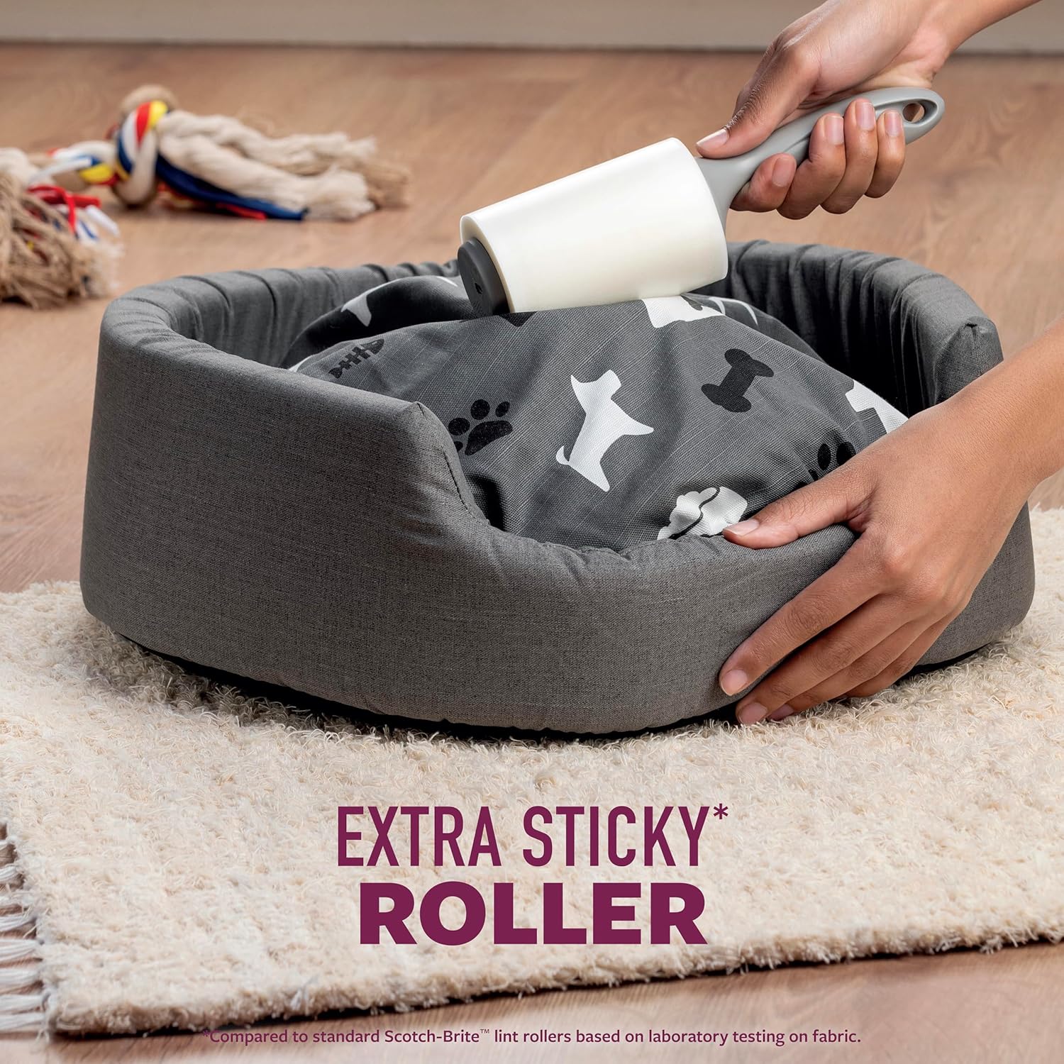 Scotch-Brite Pet Extra Sticky Hair Lint Roller, 95 Sheets(Packaging May Vary)