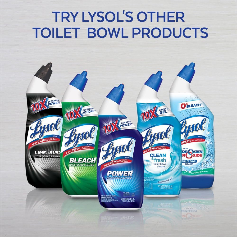 Lysol Cling Gel Toilet Bowl Cleaner, Country Scent, 24 Fl Oz (Pack of 3)