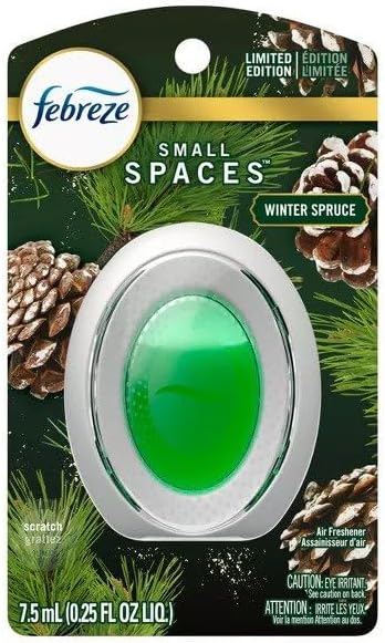 Febreze Small Spaces Air Freshener Linen & Sky, .25 fl. oz., Pack of 4