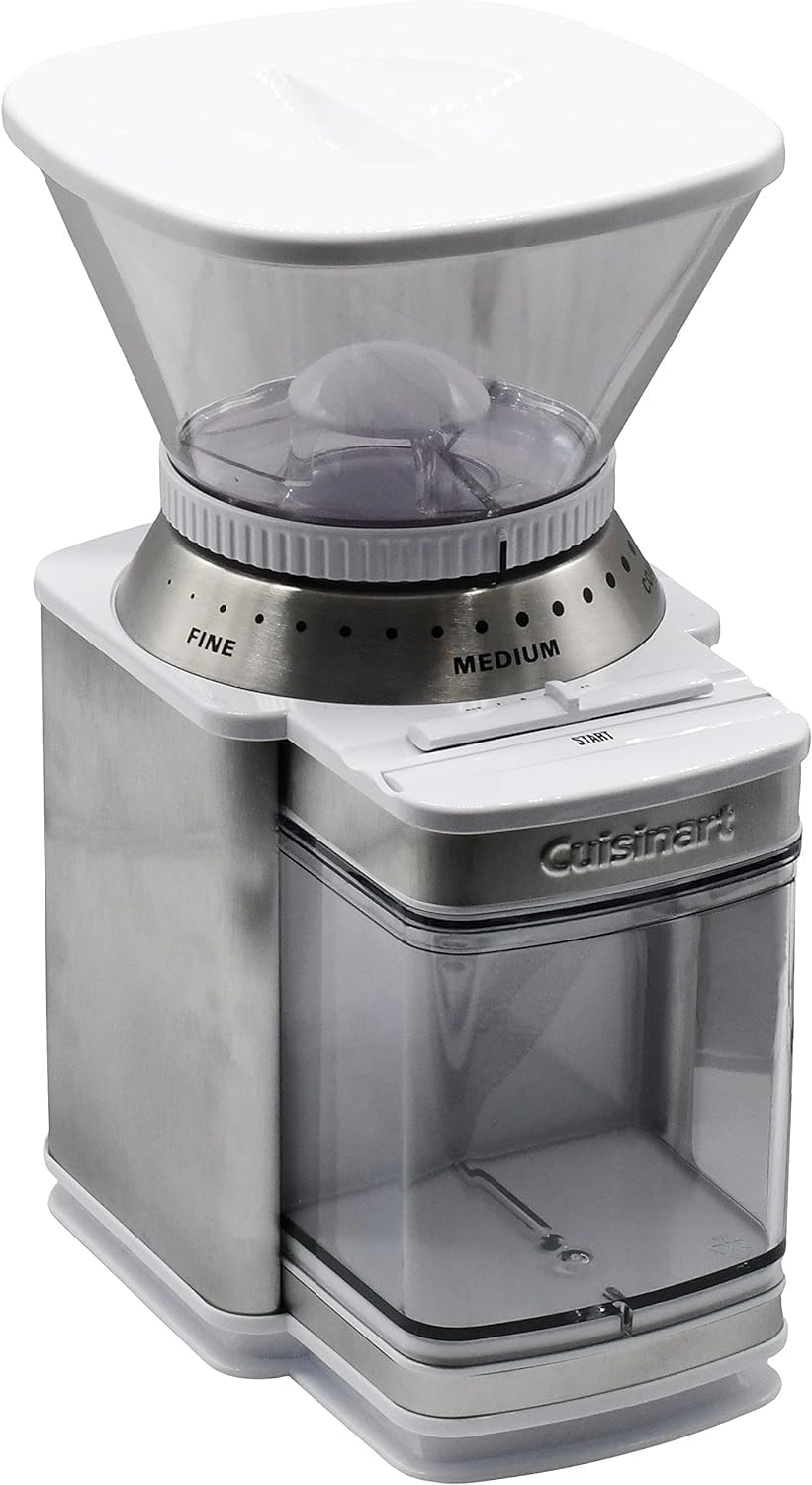 CUISINART Coffee Grinder, Electric Burr One-Touch Automatic Grinder with18-Position Grind Selector, Stainless Steel, DBM-8P1