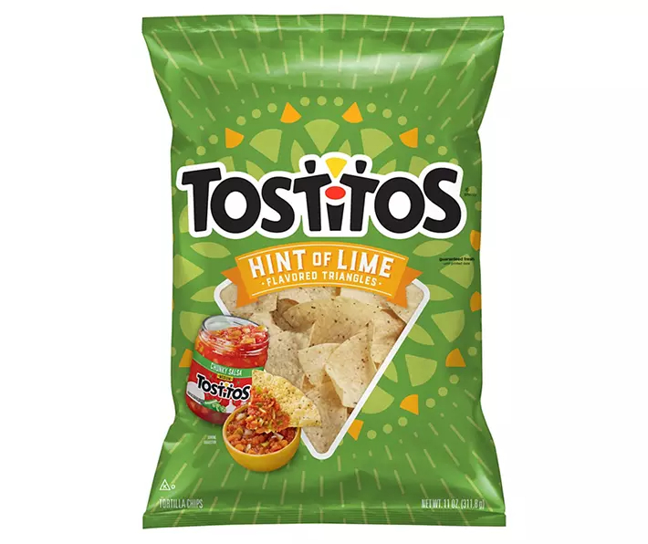 Tostitos Tortilla Chips Hint of Lime Flavored 11 Oz
