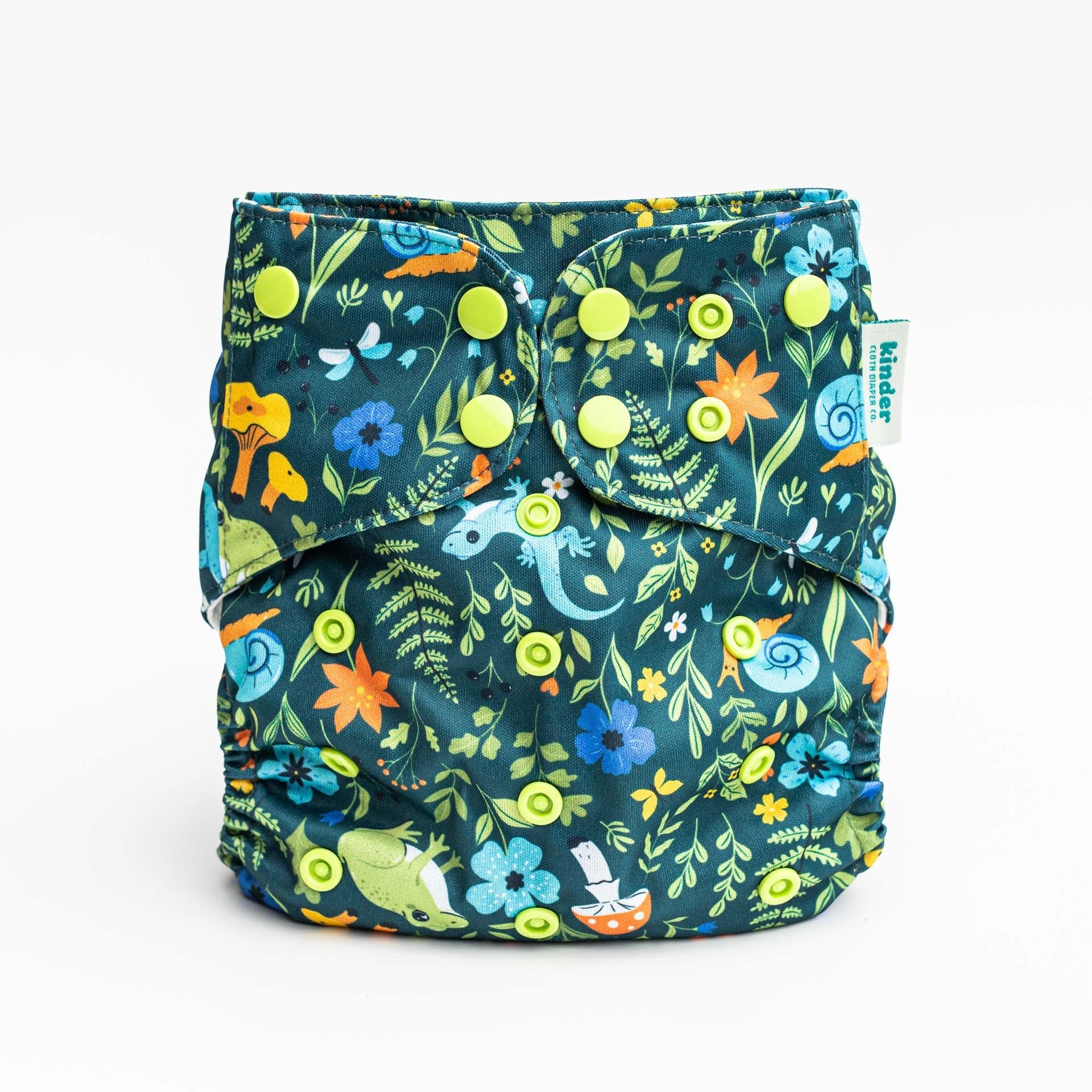 Kinder Cloth Diaper Co. Patterned Pocket Cloth Diaper with Athletic Wicking Jersey