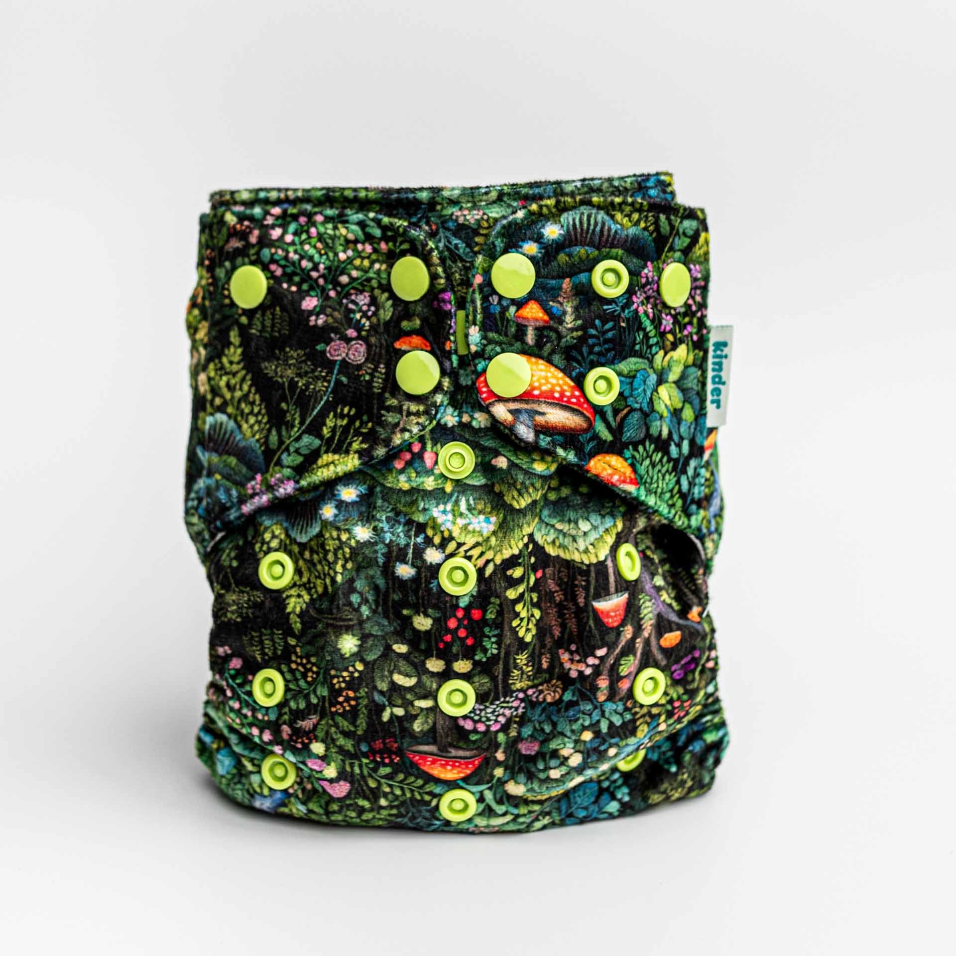 Kinder Cloth Diaper Co. Lounger Pocket Cloth Diaper — Minky Fleece with Athletic Wicking Jersey