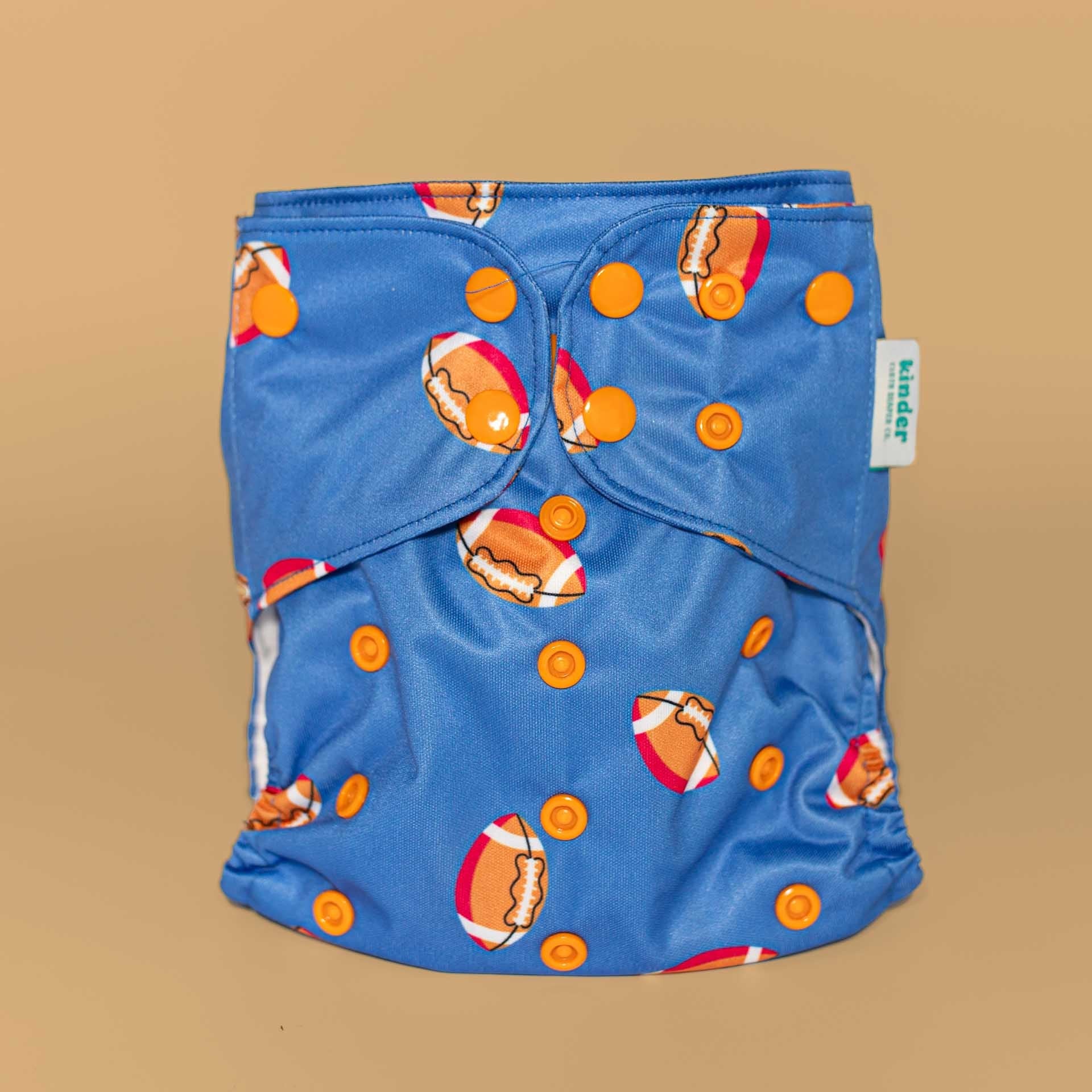 Kinder Cloth Diaper Co. Patterned Basics Pocket Cloth Diaper with Athletic Wicking Jersey