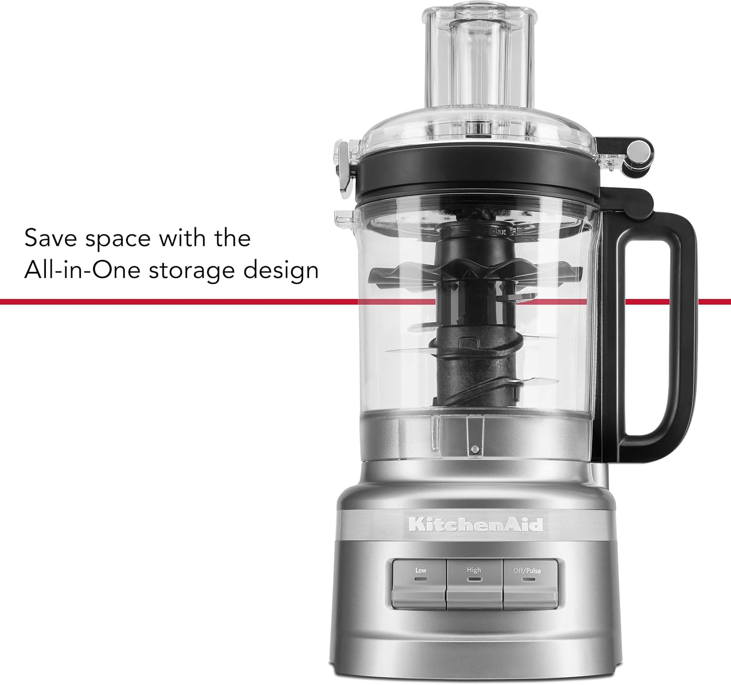 KitchenAid KFP0718CU Food Processor, 7 Cup, Contour Silver