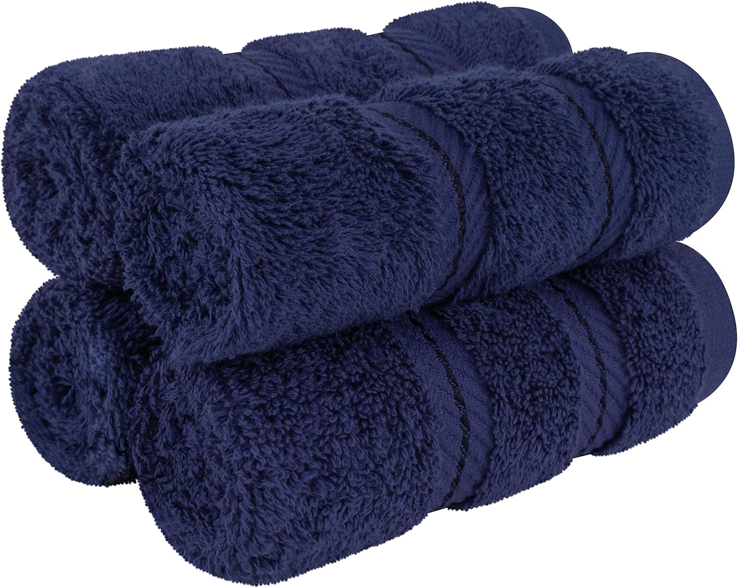 American Soft Linen Luxury 6 Piece Towel Set, 2 Bath Towels 2 Hand Towels 2 Washcloths, 100% Cotton Turkish Towels for Bathroom, Light Grey Towel Sets