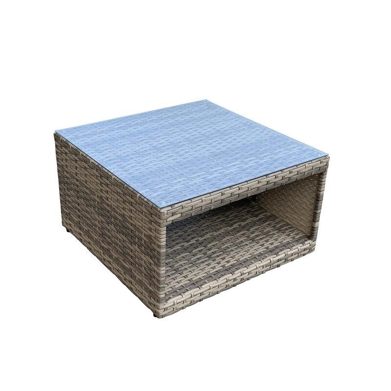 Alhambra Wicker/Rattan 8 - Person Seating Group with Cushions