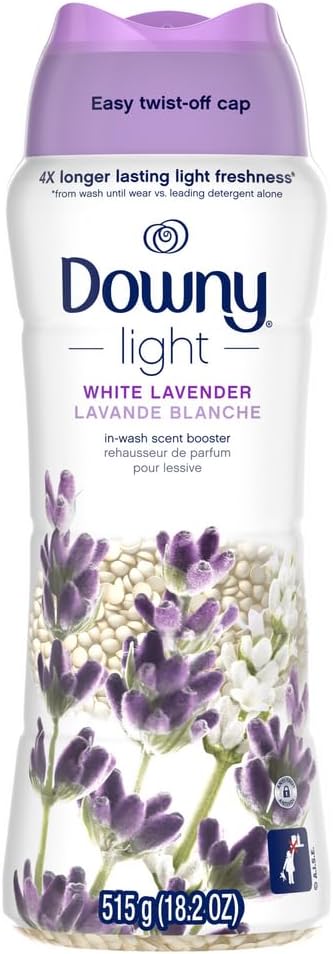 Downy Light In Wash Scent Booster Beads, Ocean Mist Scent, 24 oz, Downy Scent Booster Beads, Laundry Beads, No Heavy Perfumes