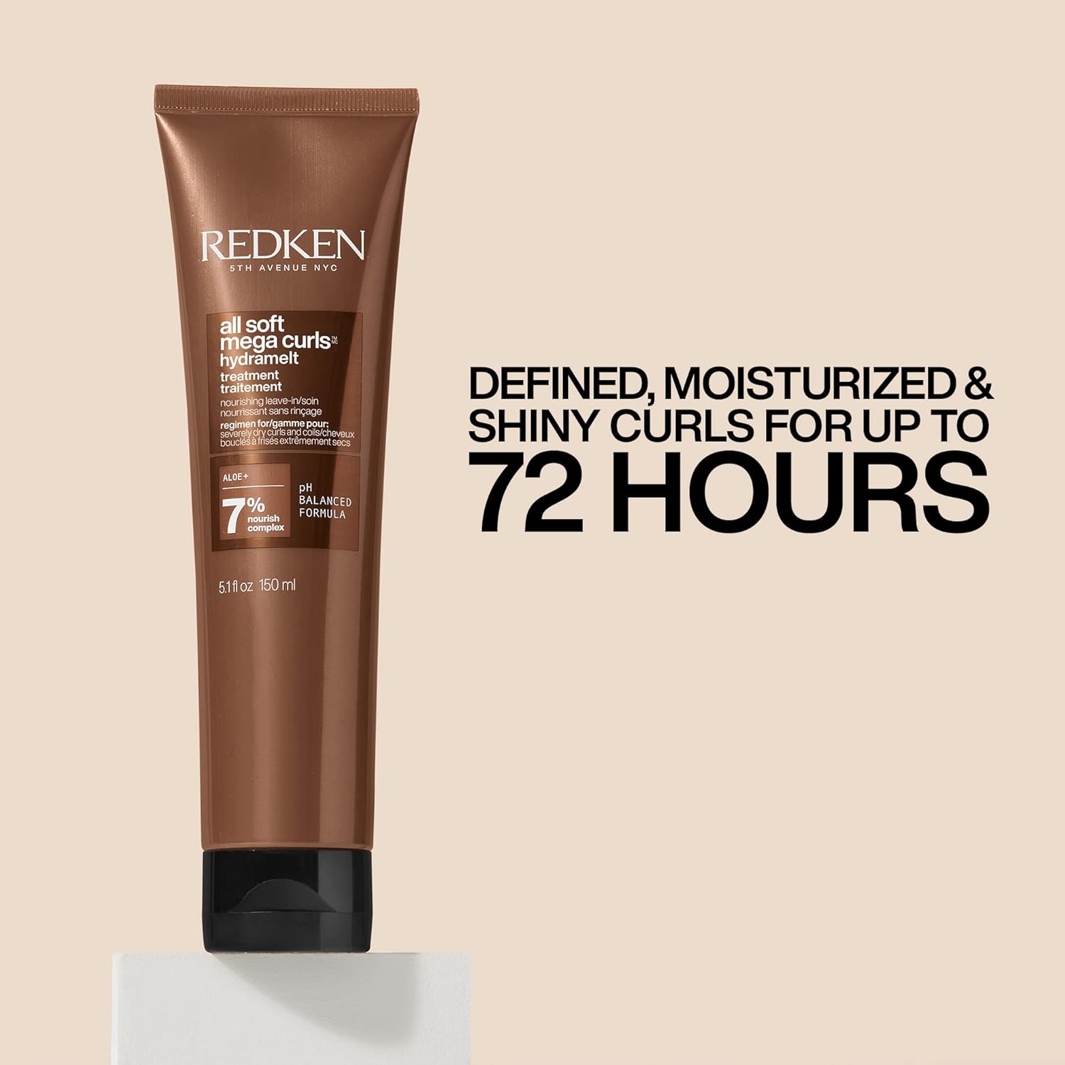 Redken All Soft Mega Curls Hydramelt Leave-In Treatment | For Extremely Dry Hair | For Curly & Coily Hair | Ultra Moisturizing Hair Lotion Enhances Shine | With Aloe Vera