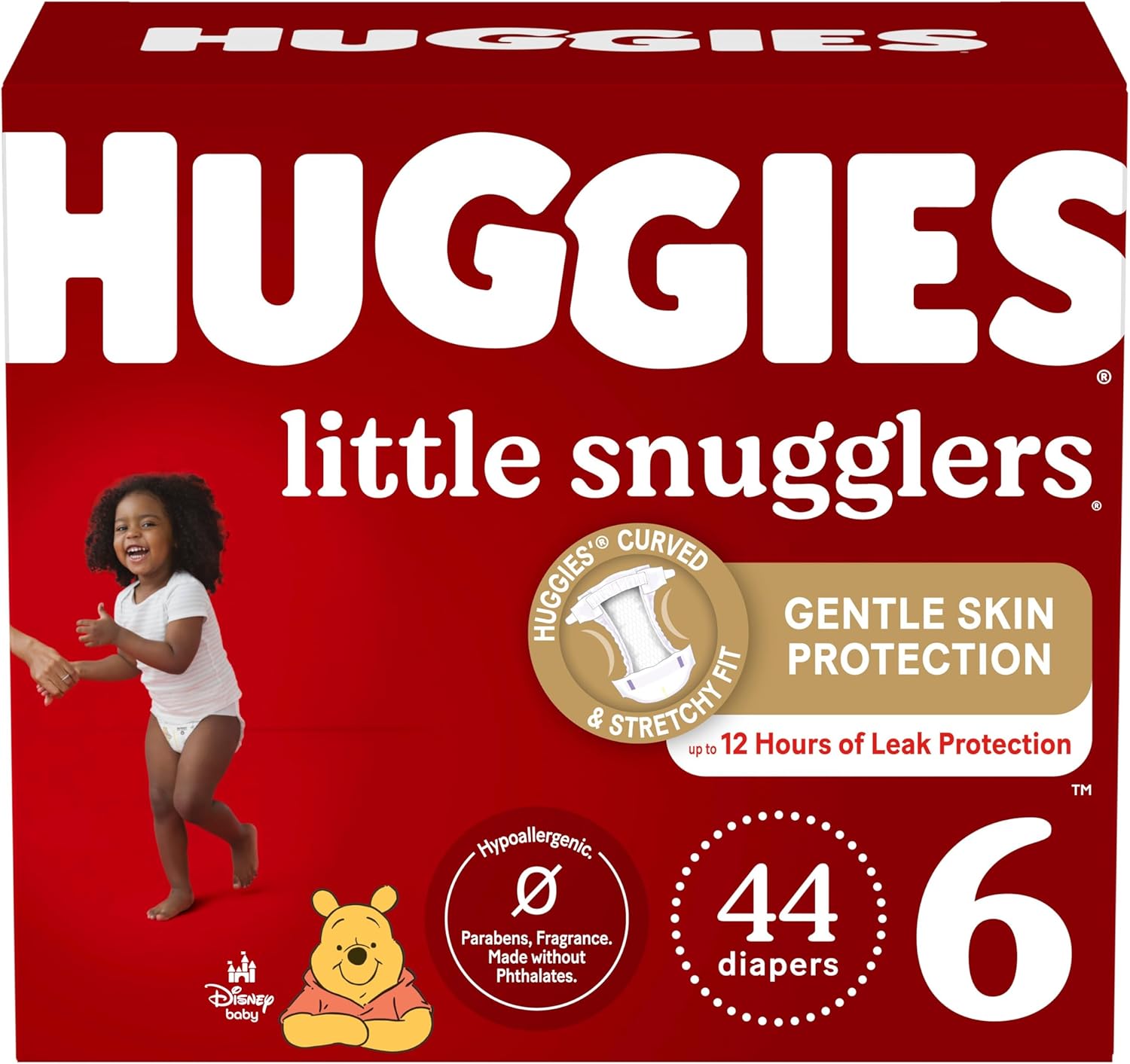 Huggies Size 1 Diapers, Little Snugglers Diapers, Size 1 (8-14 lbs), 198 Ct (6 packs of 33)
