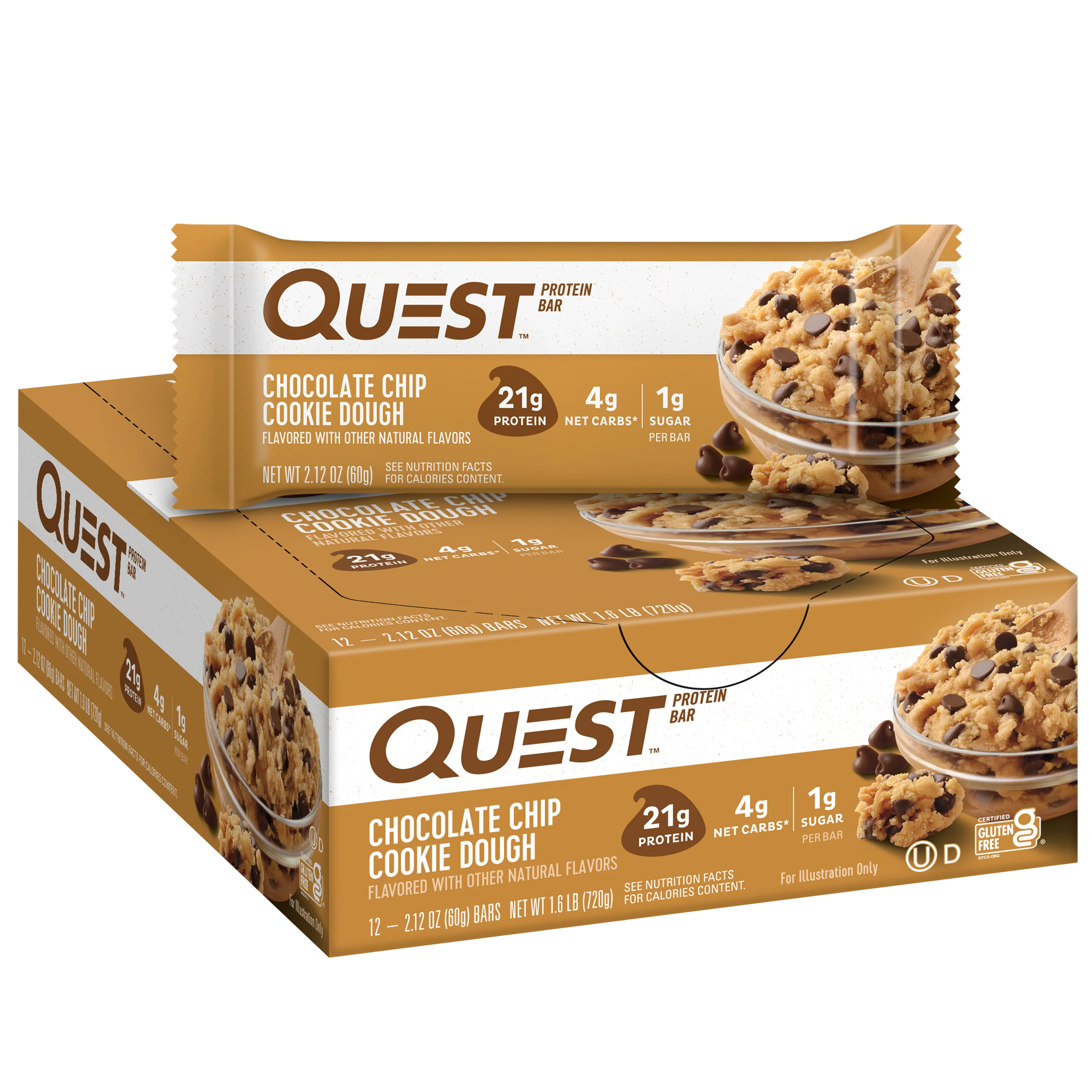 Chocolate Chip Cookie Dough Protein Bars