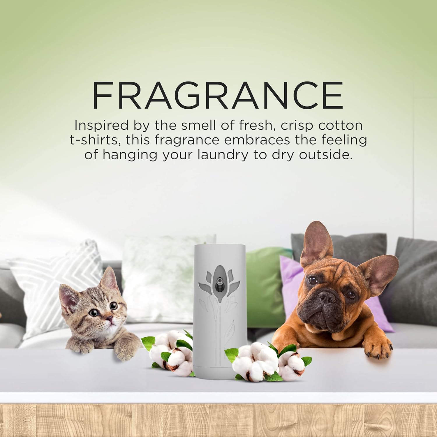 Air Wick Automatic Air Freshener Spray Refill, 2ct, Fresh Waters, Odor Neutralization, Essential Oils