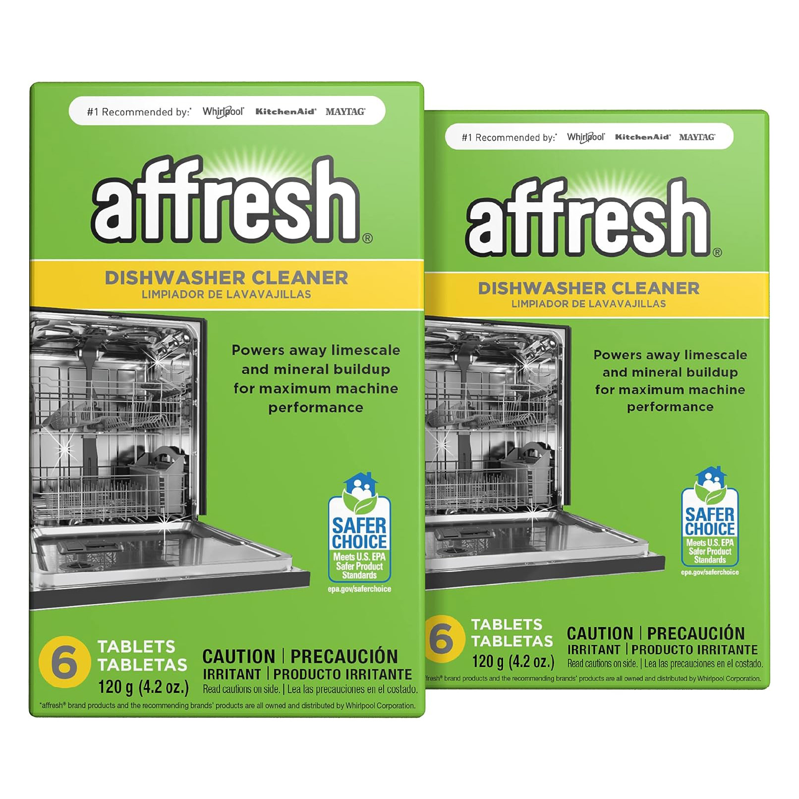 Affresh Dishwasher Cleaner, Helps Remove Limescale and Odor-Causing Residue, 6 Tablets