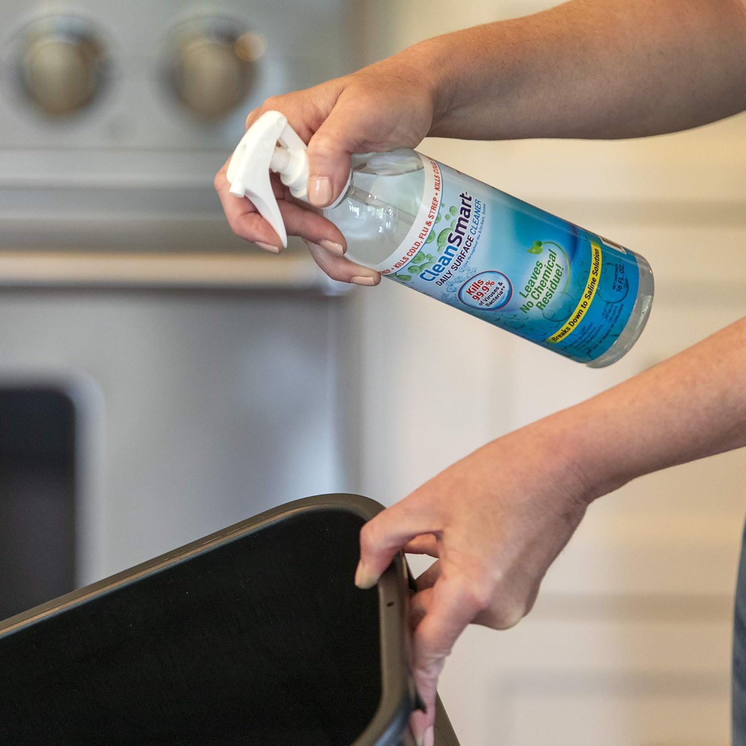 CleanSmart Daily Surface Cleaner and Pet-safe Disinfectant, Kills 99.9% of Viruses & Bacteria, 23 ounce Spray (pack of 2)