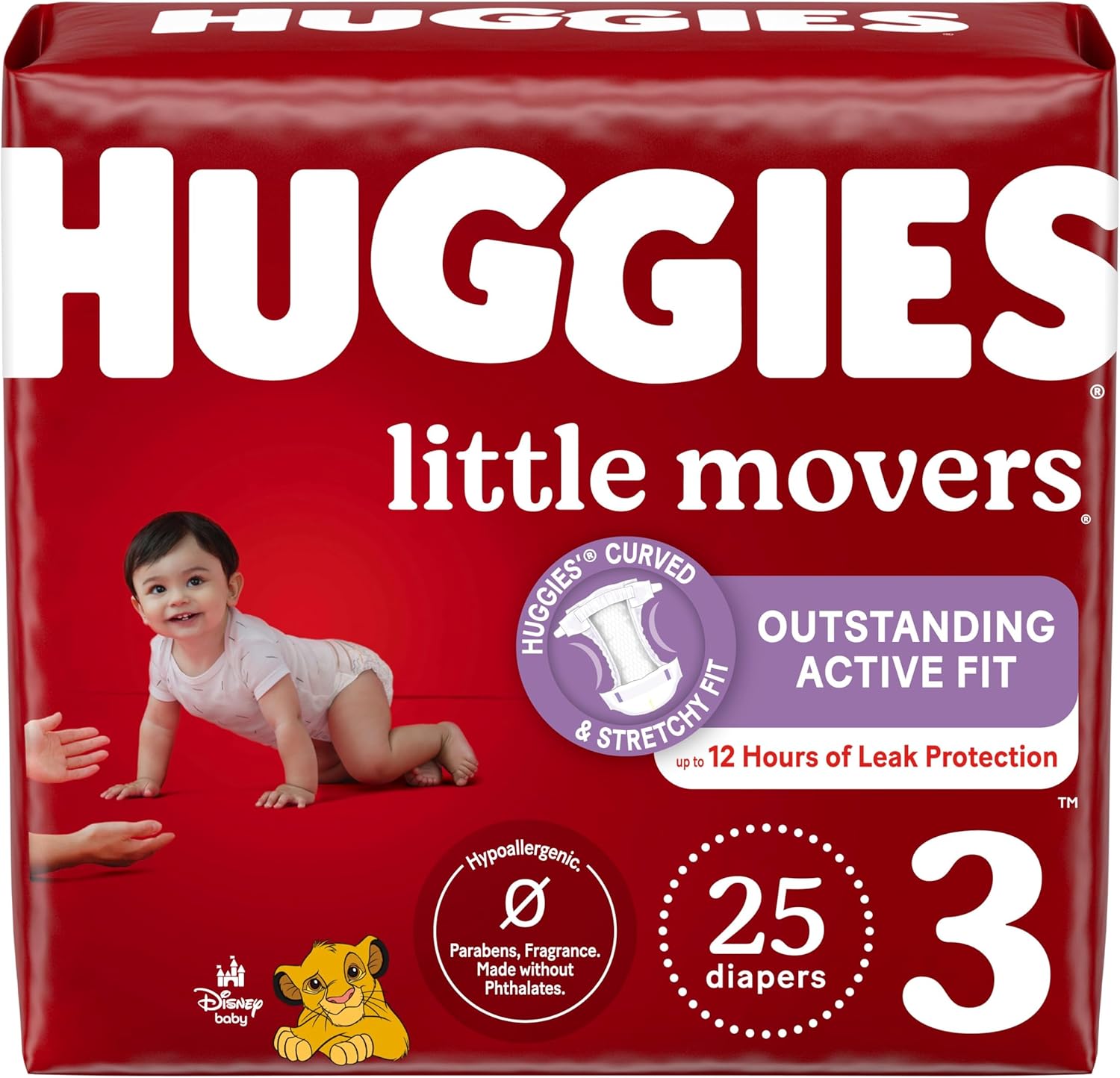 Huggies Size 5 Diapers, Little Movers Baby Diapers, Size 5 (27+ lbs), 120 Count (2 Packs of 60)