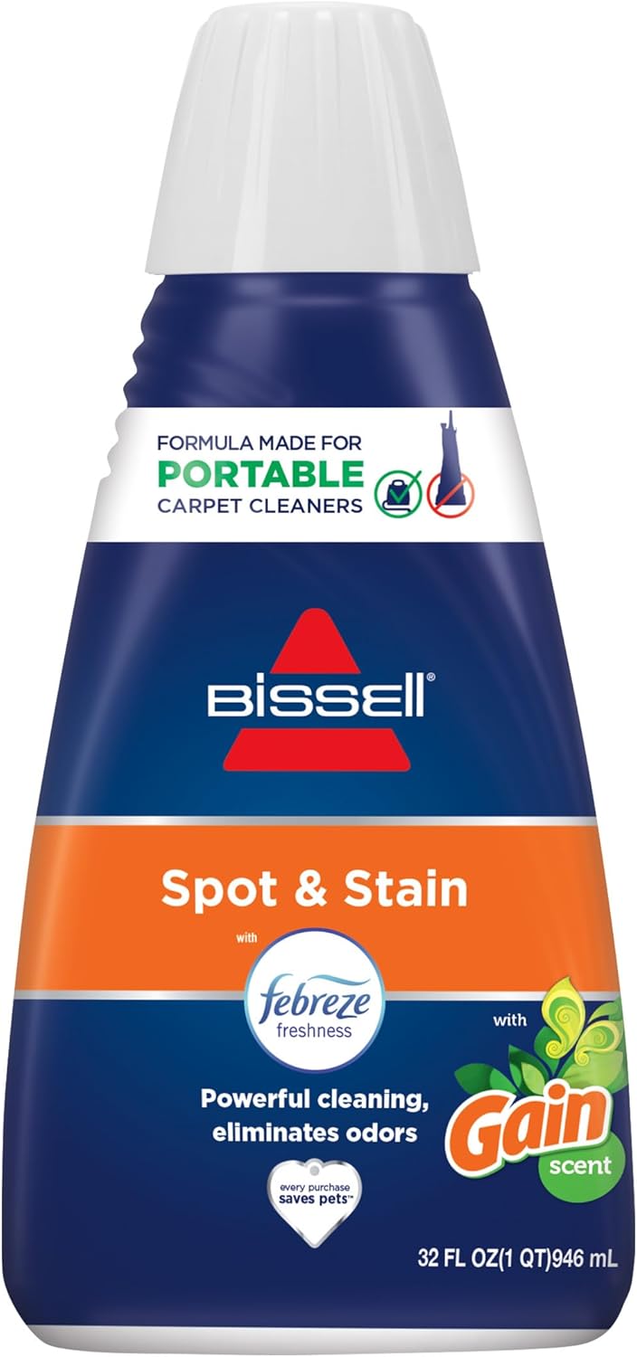 Bissell Professional Spot and Stain + Oxy Portable Machine Formula, 32 Fl Oz (Pack of 1)