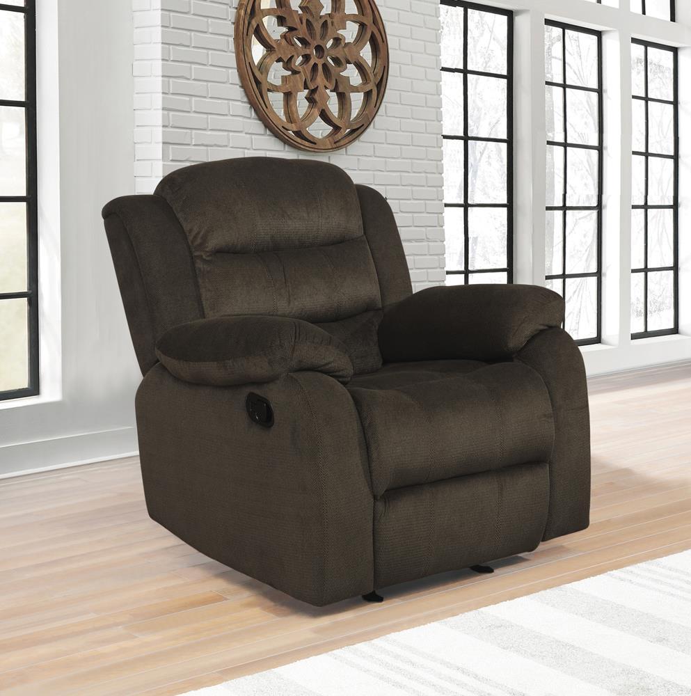 Rodman Casual Chocolate Glider Recliner