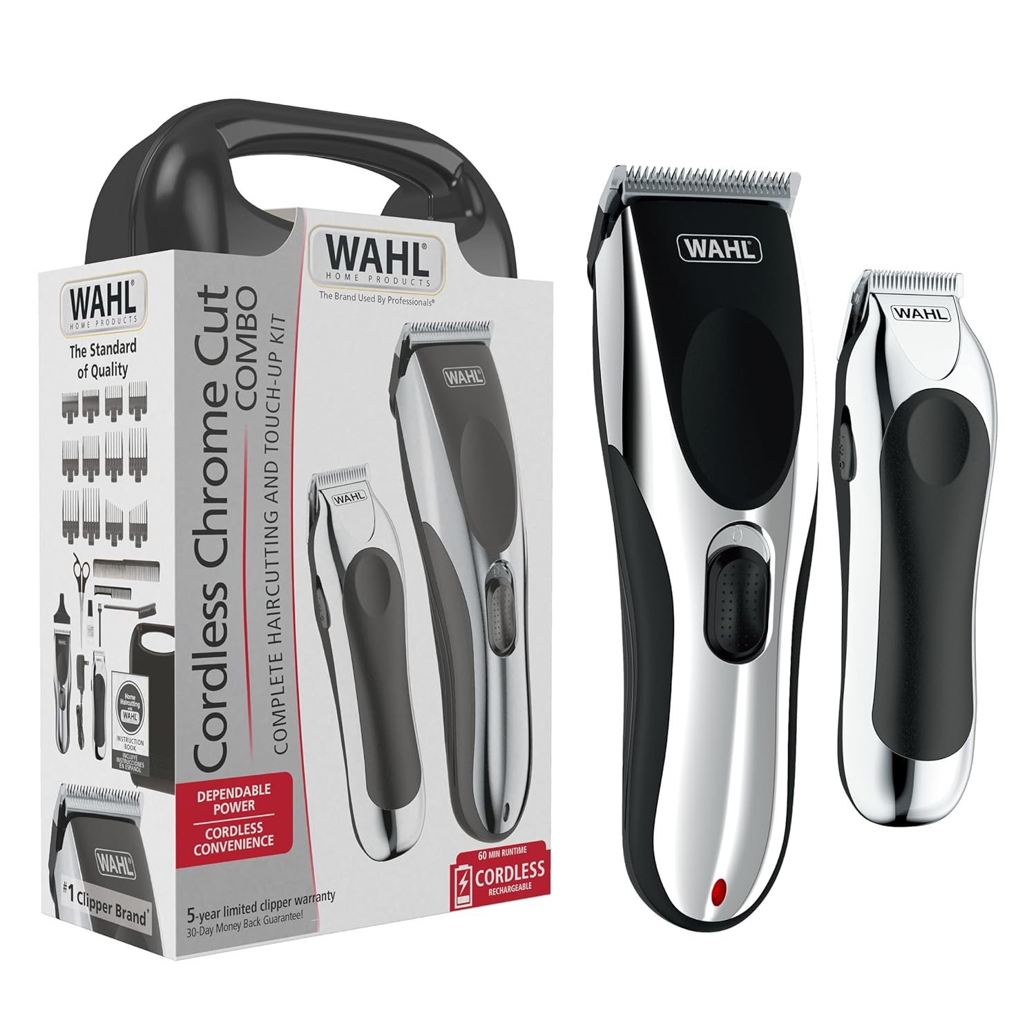 Wahl Clipper Rechargeable Cord/Cordless Haircutting & Trimming Kit for Heads, Longer Beards, & All Body Grooming - Model 79434
