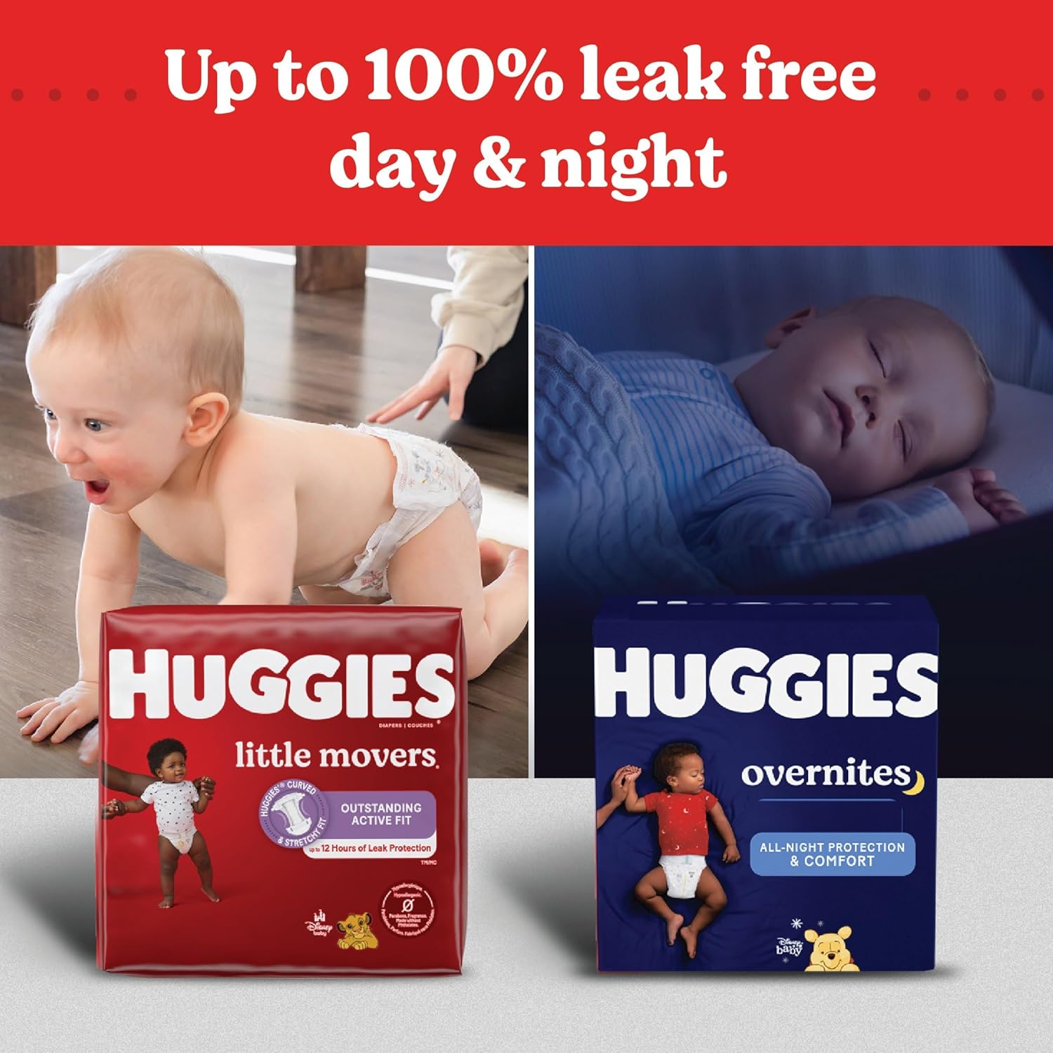 Huggies Size 5 Diapers, Little Movers Baby Diapers, Size 5 (27+ lbs), 120 Count (2 Packs of 60)