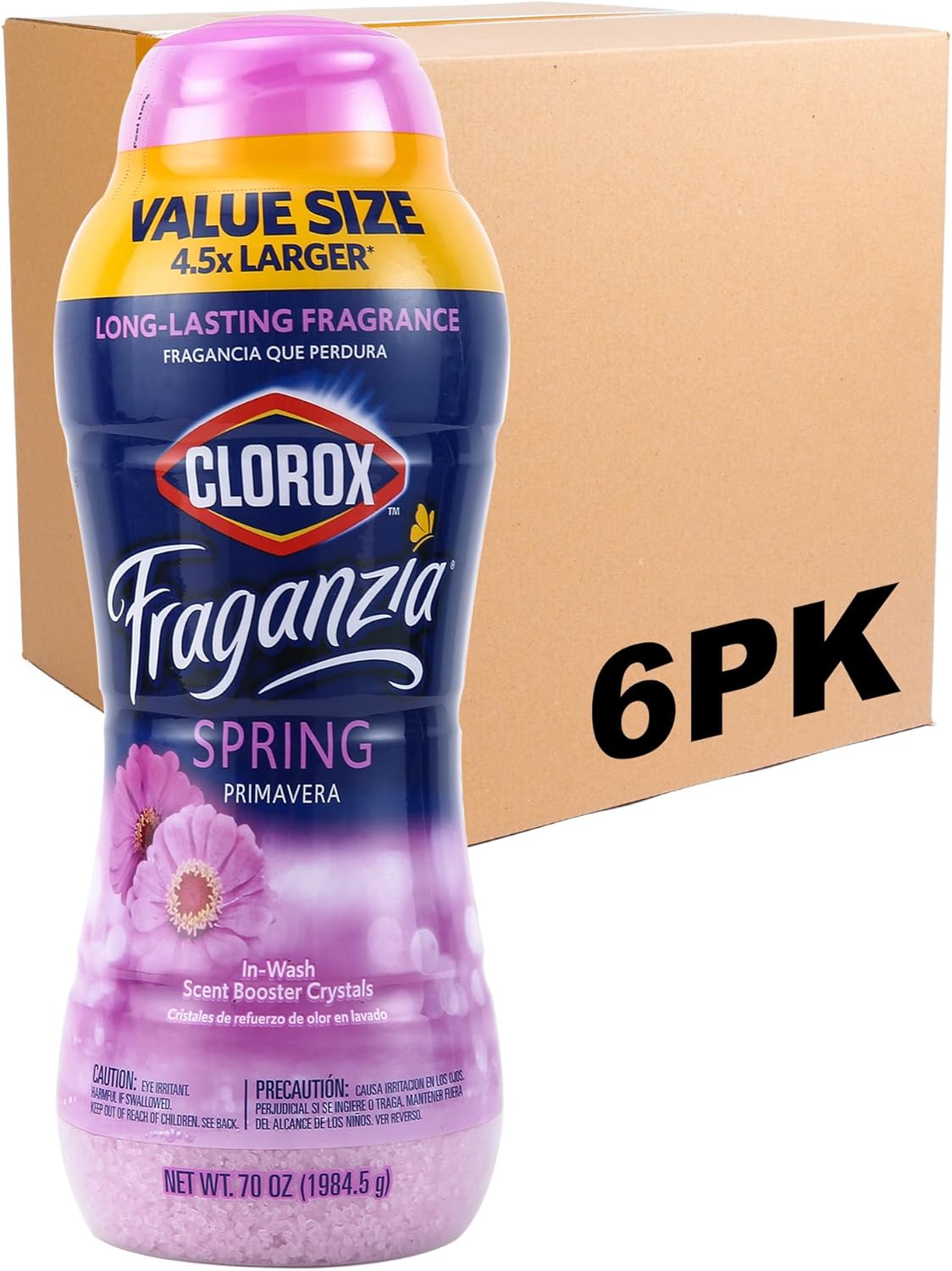 Clorox Fraganzia In-Wash Scent Booster Crystals in Ocean Scent, 18 Oz Twin Pack | Laundry Scent Booster Crystals | In-wash Scent Booster for Fresh Laundry in Ocean Scent 18 Ounce Twin Pack, 36oz