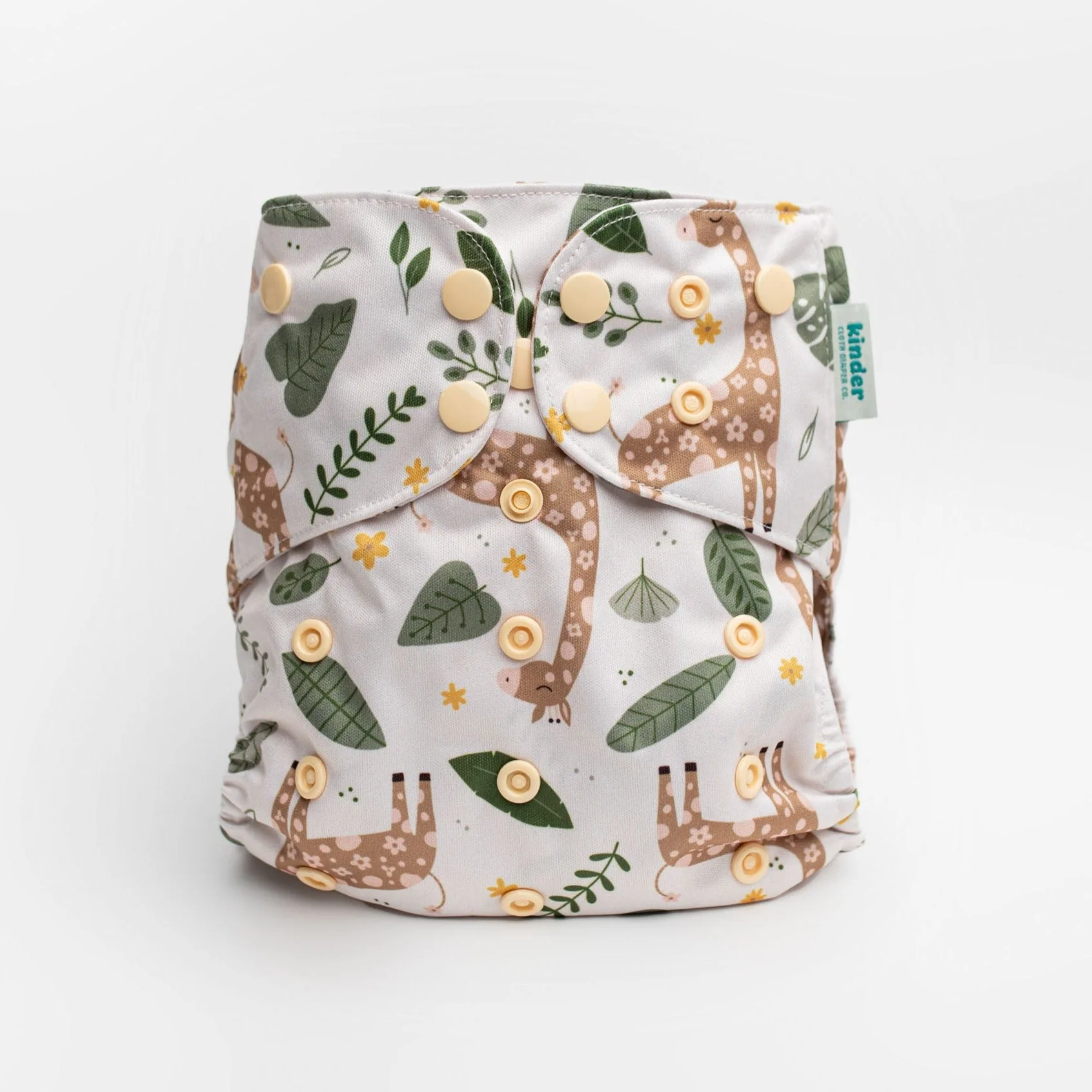 Kinder Cloth Diaper Co. Patterned Basics Pocket Cloth Diaper with Athletic Wicking Jersey