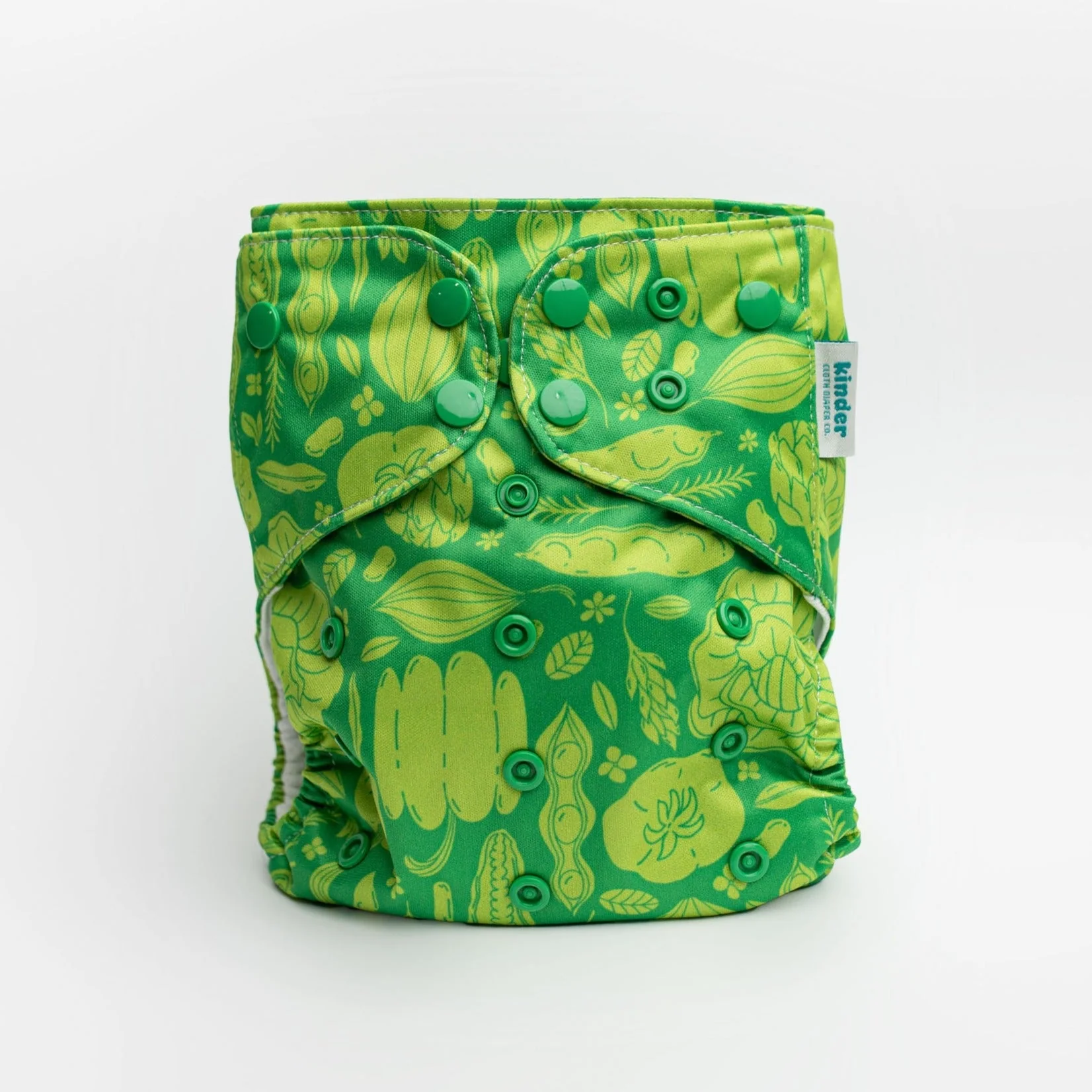 Kinder Cloth Diaper Co. Patterned Basics Pocket Cloth Diaper with Athletic Wicking Jersey