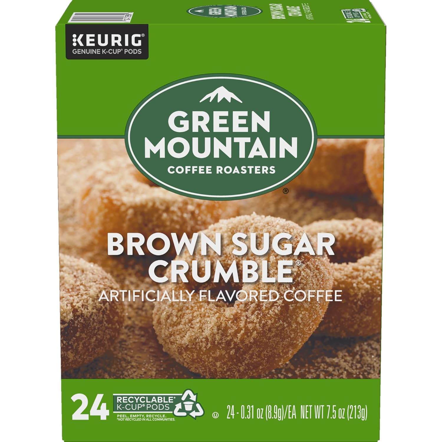 Green Mountain Coffee Roasters Caramel Vanilla Cream Keurig Single-Serve K-Cup pods, Light Roast Coffee, 72 Count (6 Packs of 12)