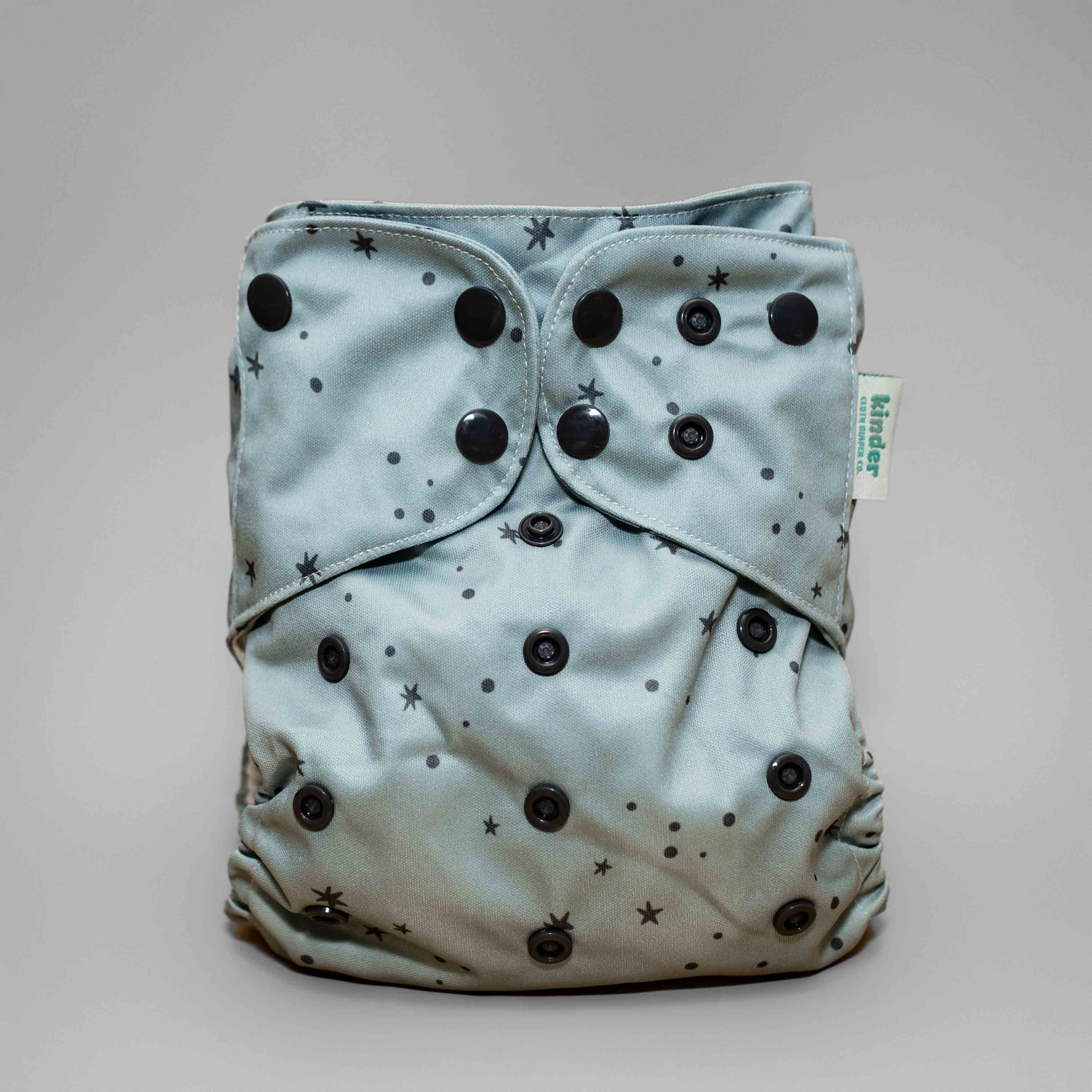 Kinder Cloth Diaper Co. Patterned Basics Pocket Cloth Diaper with Athletic Wicking Jersey