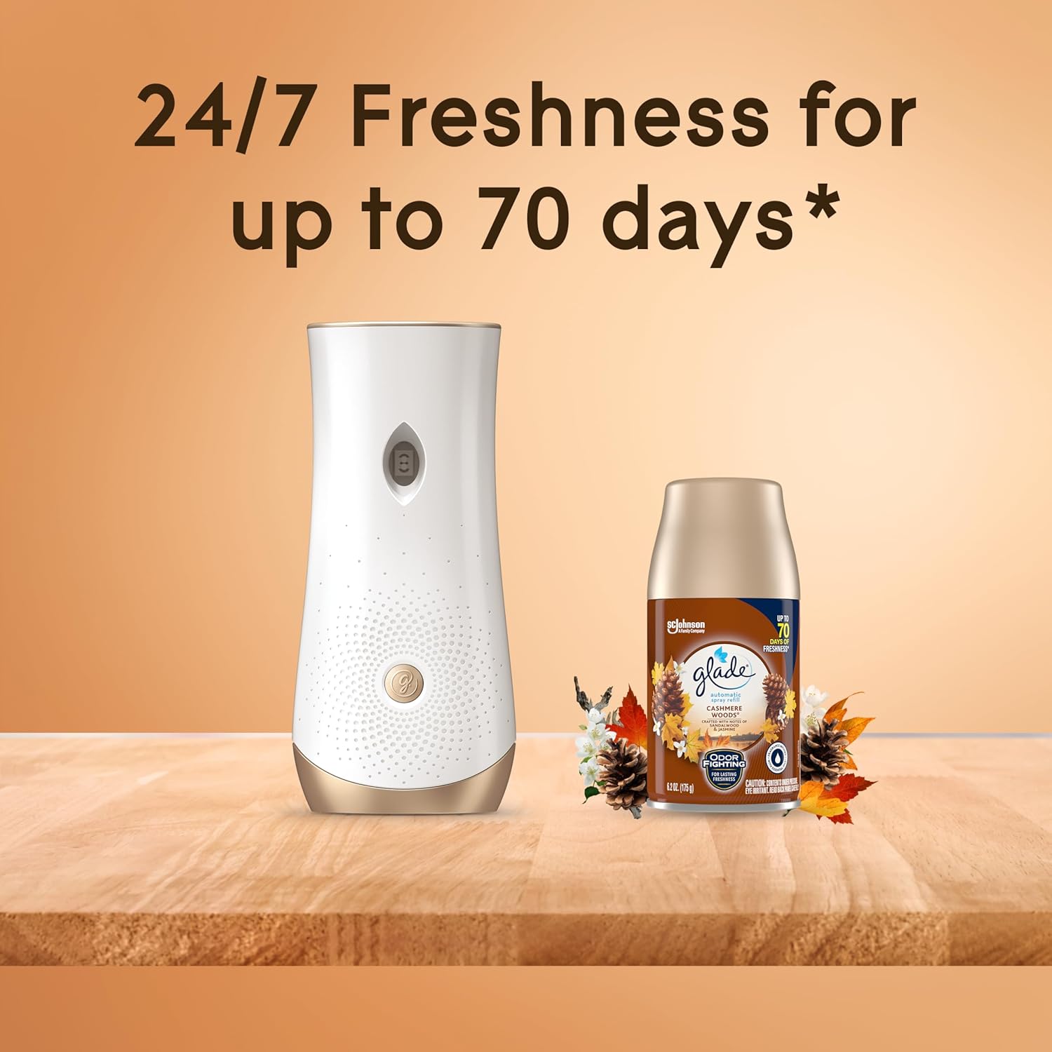 Glade Automatic Spray Air Freshener Refill, Scented Air Freshener for Home and Bathroom, Clean Linen, 6.2 Oz, 2 Count