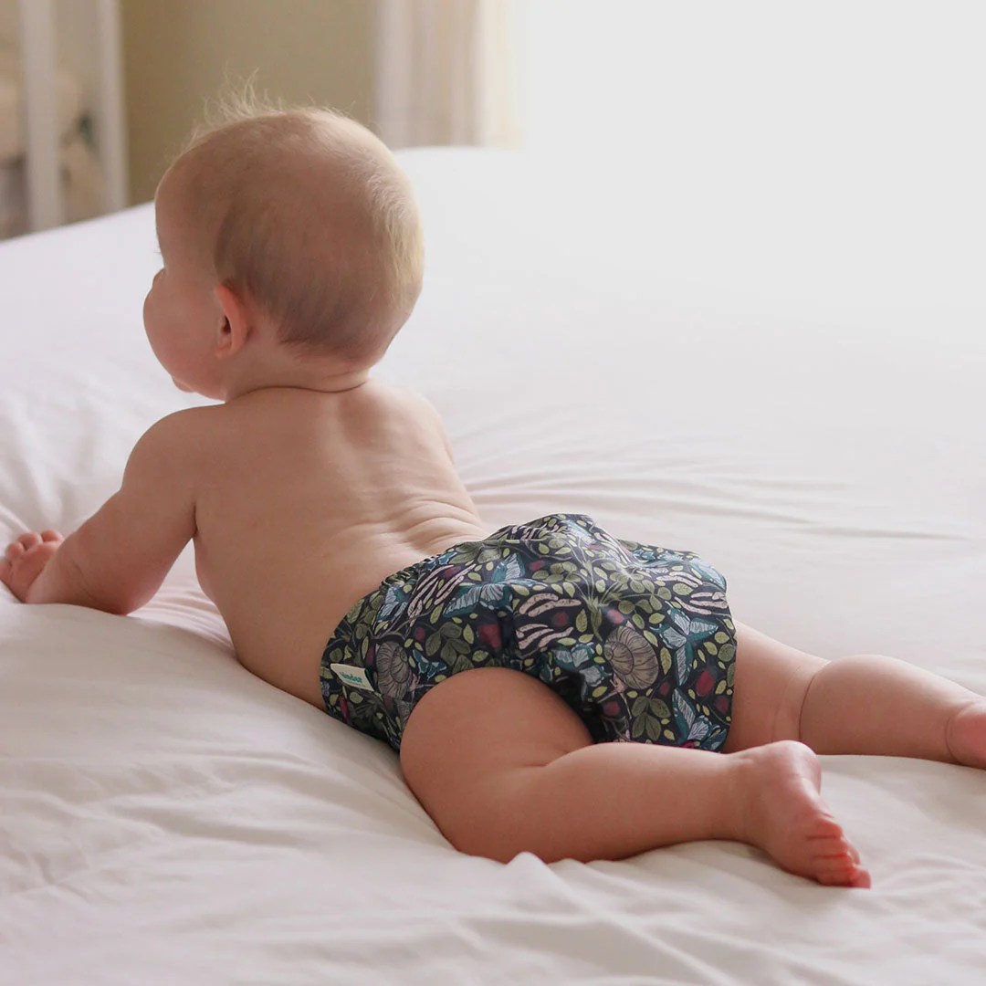 Kinder Cloth Diaper Co. Patterned Basics Pocket Cloth Diaper with Athletic Wicking Jersey