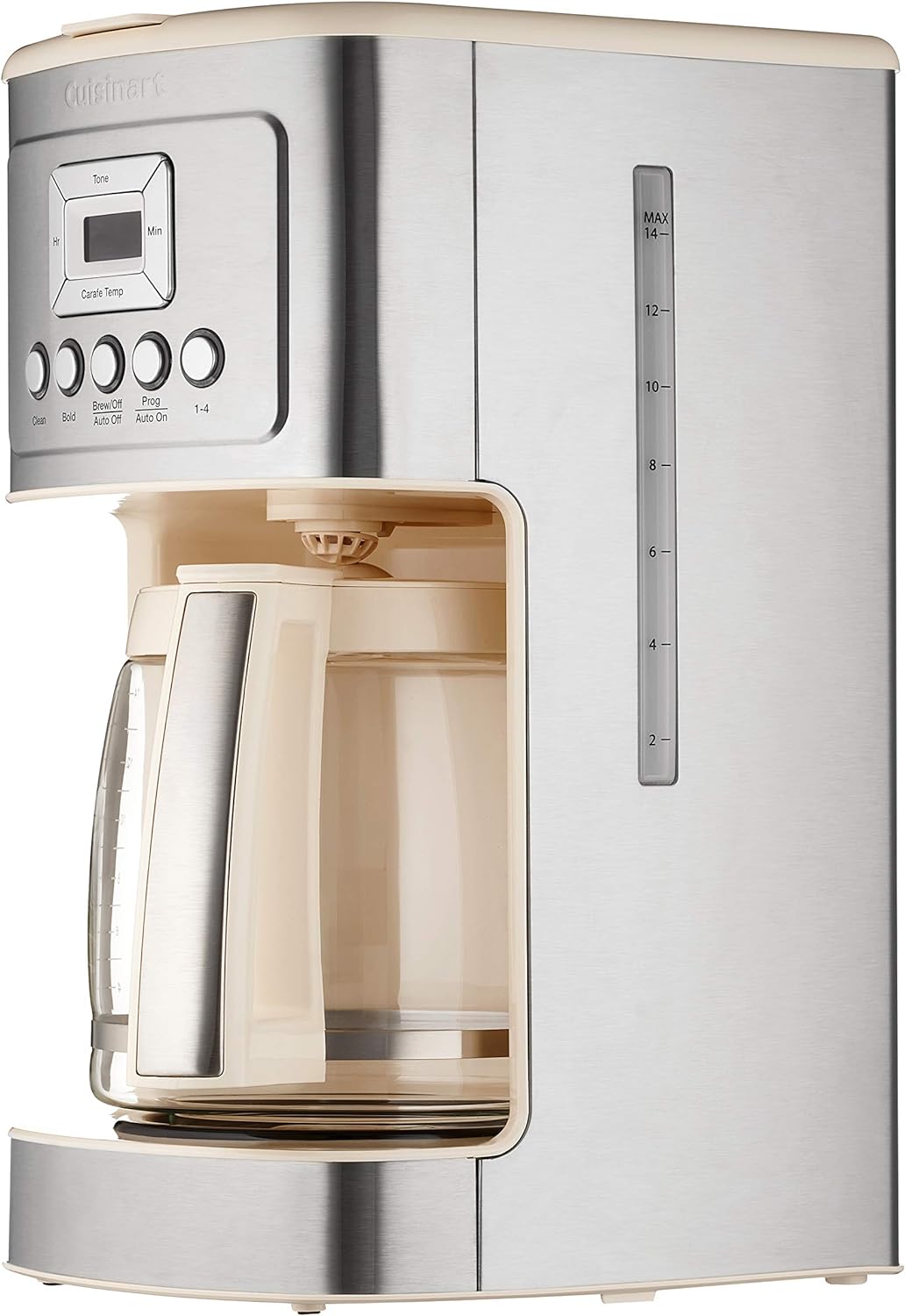 Cuisinart Coffee Maker, 14-Cup Glass Carafe, Fully Automatic for Brew Strength Control & 1-4 Cup Setting, Stainless Steel, DCC-3200P1