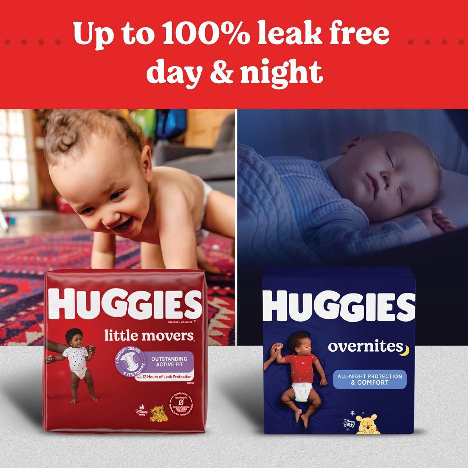 Huggies Size 5 Diapers, Little Movers Baby Diapers, Size 5 (27+ lbs), 120 Count (2 Packs of 60)