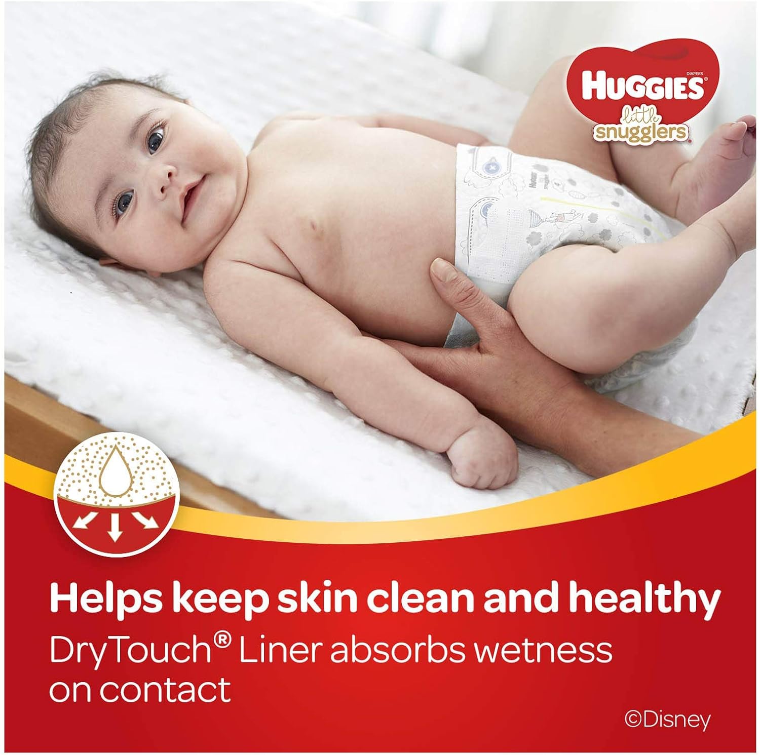 Huggies Size 1 Diapers, Little Snugglers Diapers, Size 1 (8-14 lbs), 198 Ct (6 packs of 33)