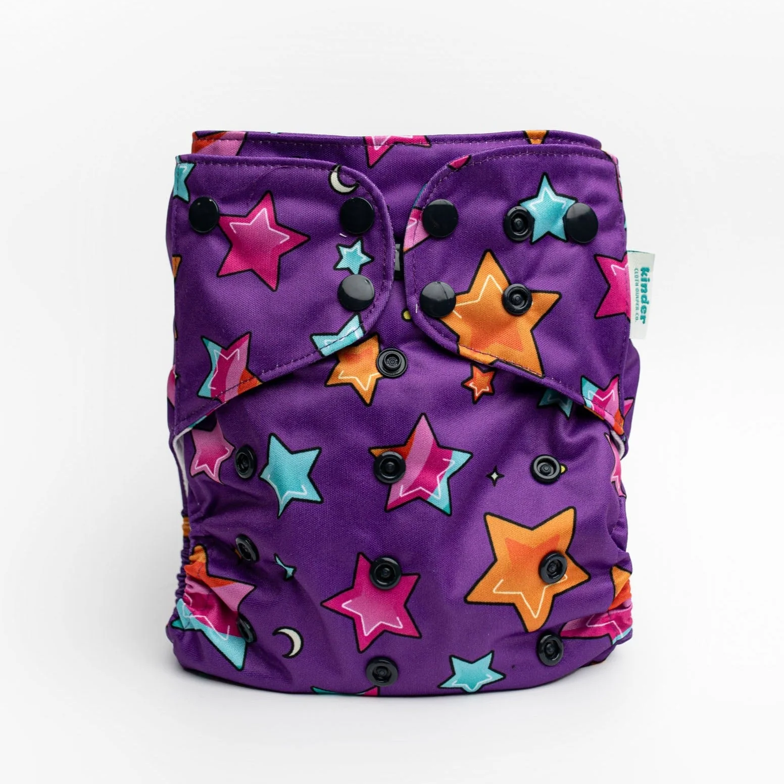 Kinder Cloth Diaper Co. Patterned Pocket Cloth Diaper with Athletic Wicking Jersey