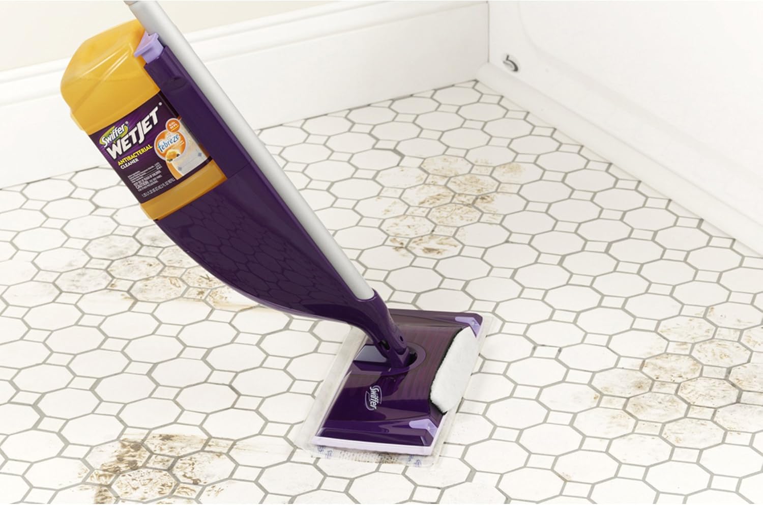 Swiffer WetJet Multi-Purpose Floor Cleaner Solution with Febreze Refill, Lavender Scent, 1.25 Liter -42.2 Fl Oz (Pack of 2)