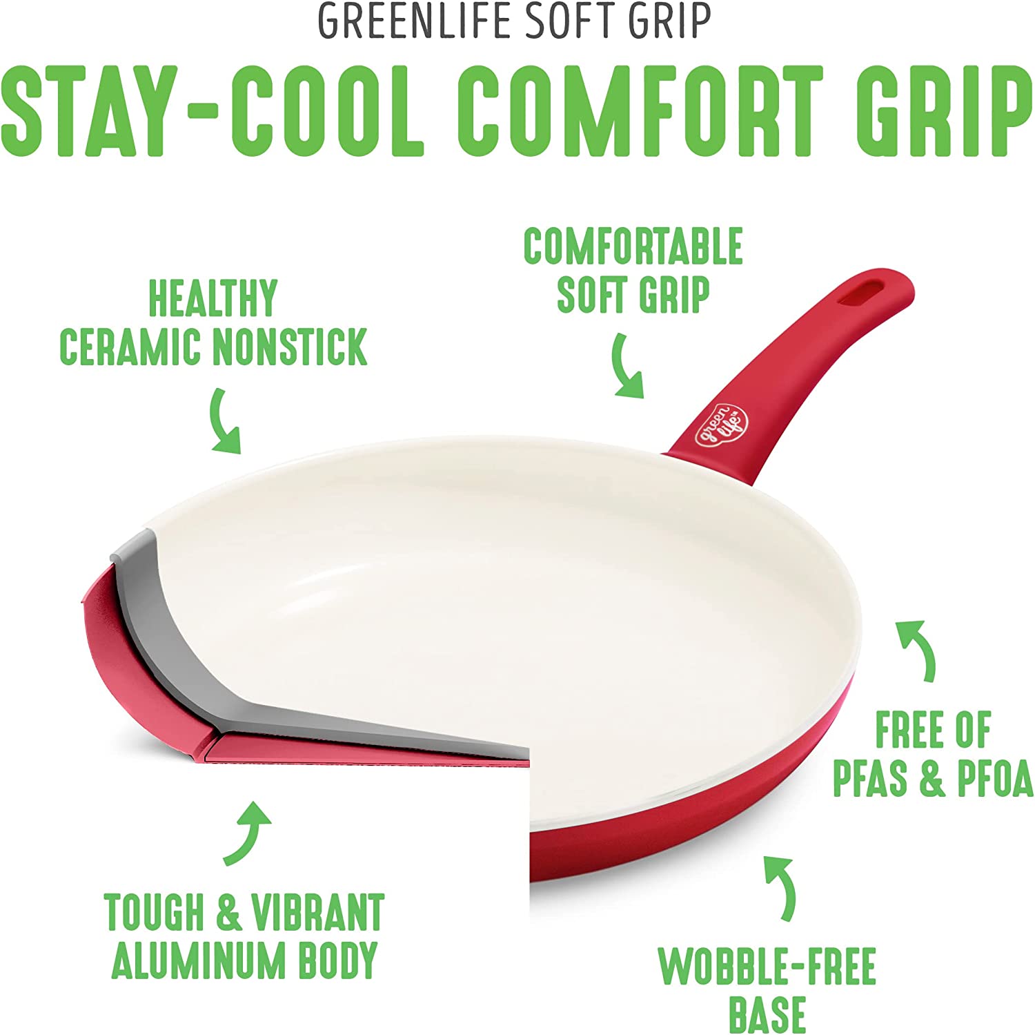 Ceramic non-stick 12-piece pan set